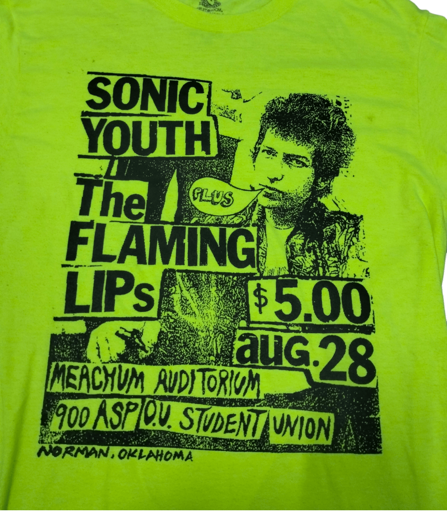 Vintage Y2k Sonic Youth X The Flaming Lips Poster Promo Tour T-Shirts, Hoodie, Sweatshirt | PodTeesHub.com