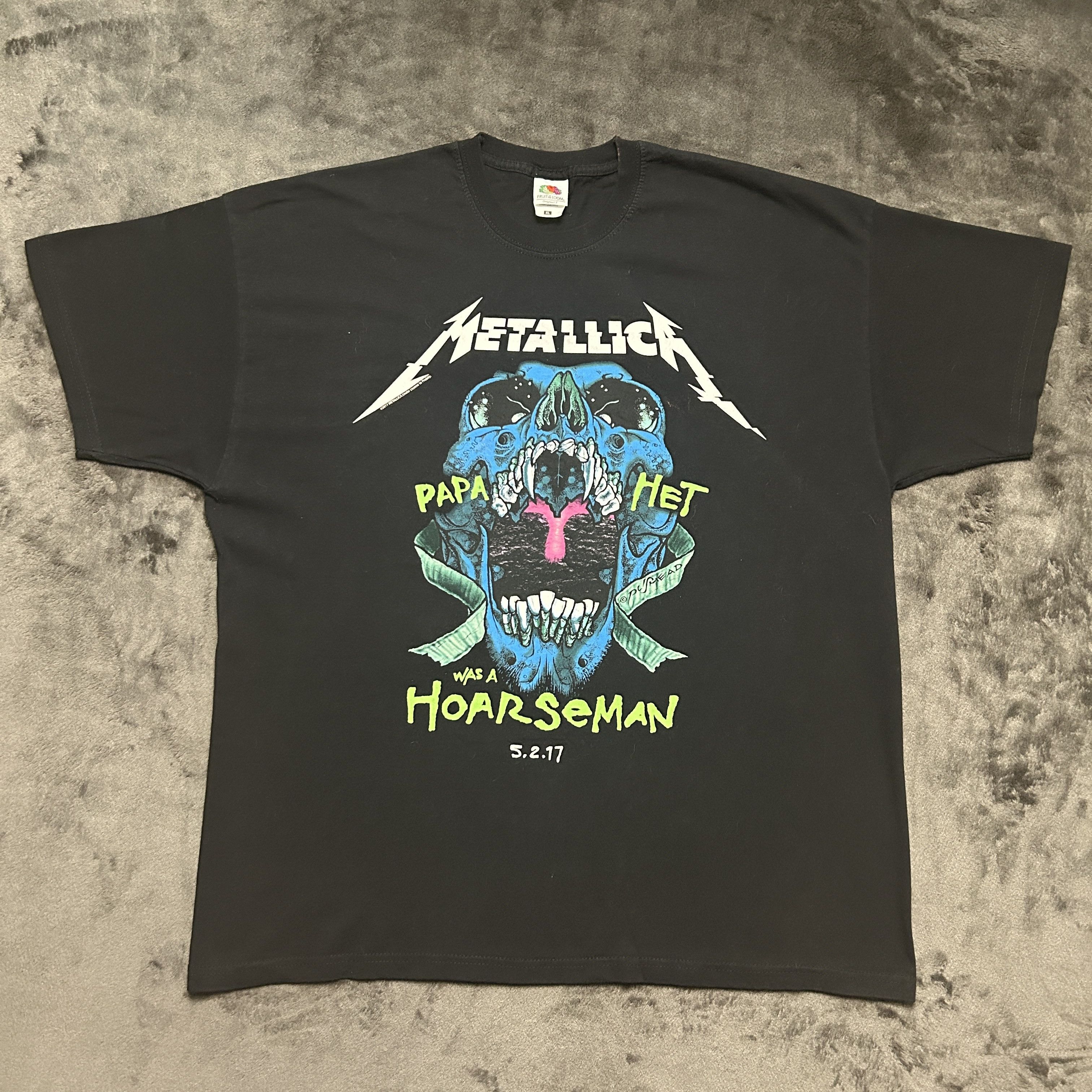 Band Tees Vintage Metallica Papa Het 2017 Band T Shirt Hoodie, Sweatshirt | PodTeesHub.com