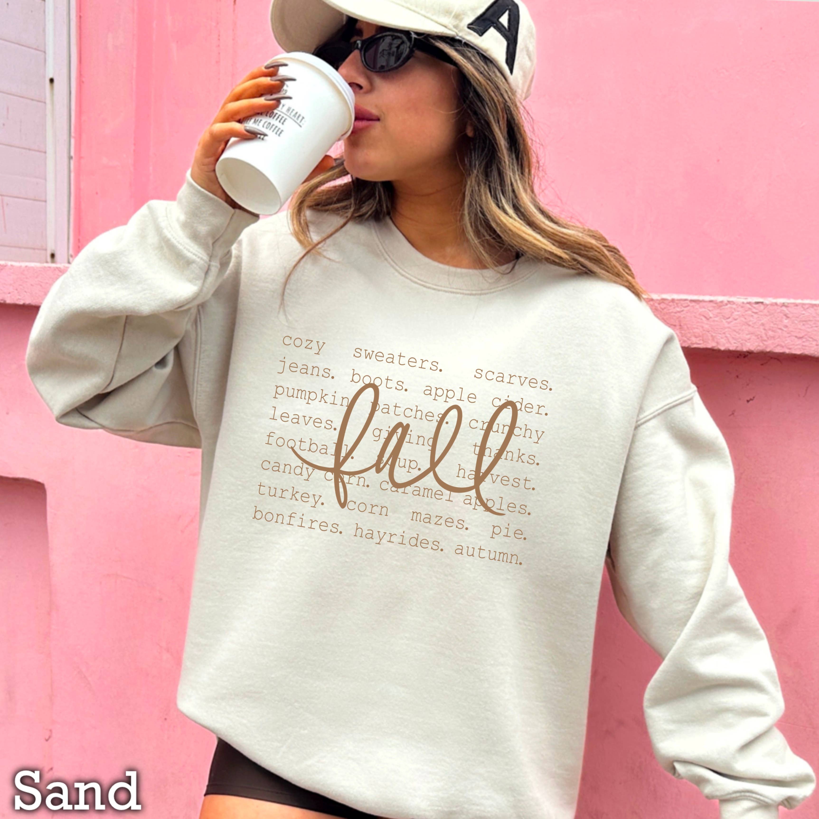 Fall Things Women’S Graphic Sweatshirt T-Shirts, Hoodie | PodTeesHub.com