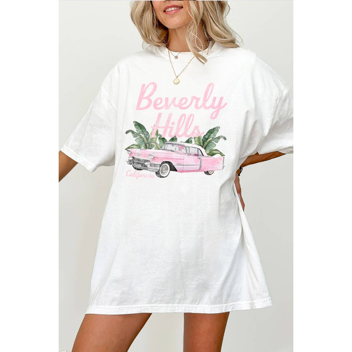 Beverly Hill Vintage Graphic Oversized Tee Hoodie, Sweatshirt | PodTeesHub.com
