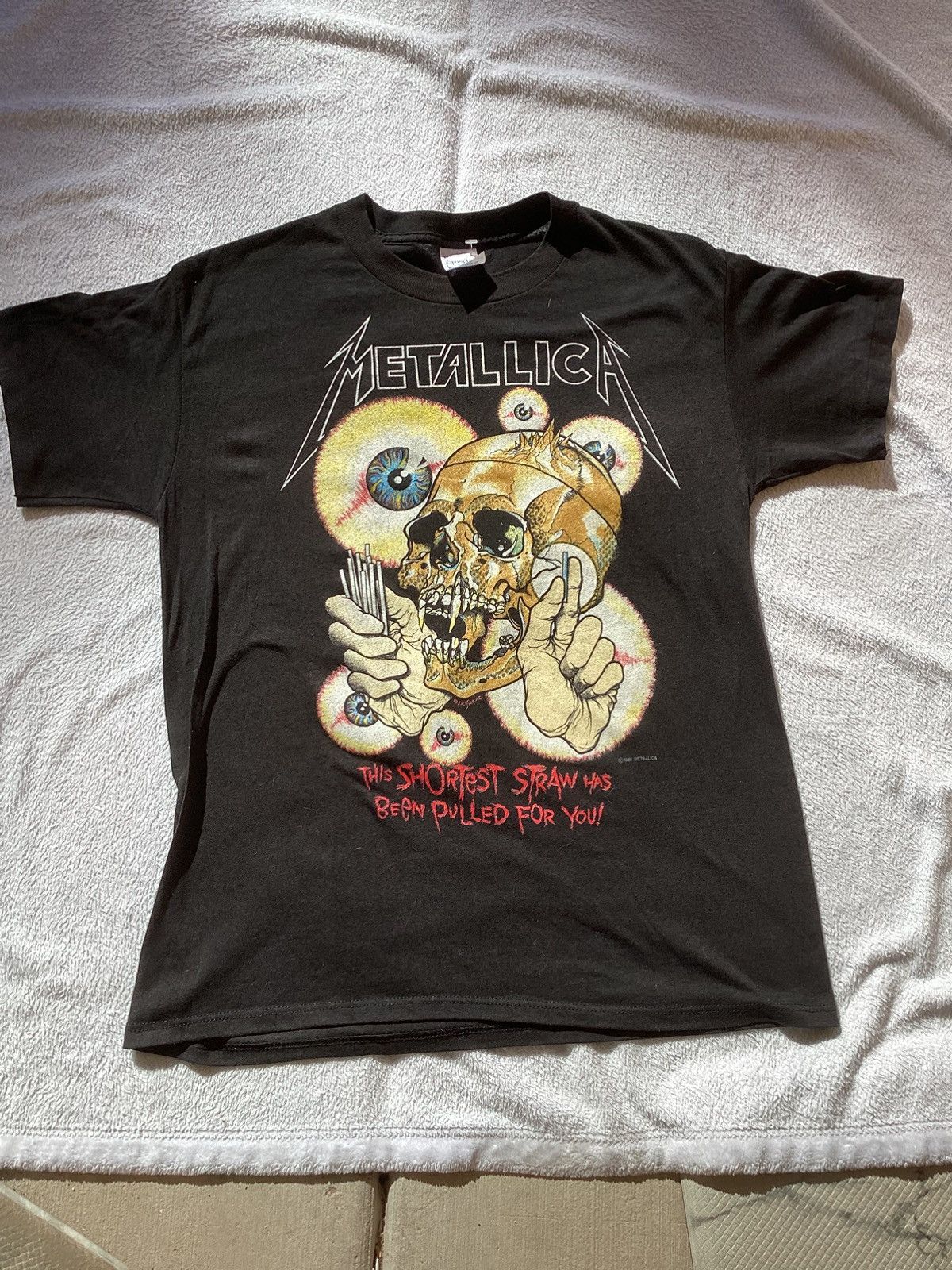Vtg 88 Metallica Shortest Straw Has Been Pulled For You Tee Hoodie, Sweatshirt | PodTeesHub.com