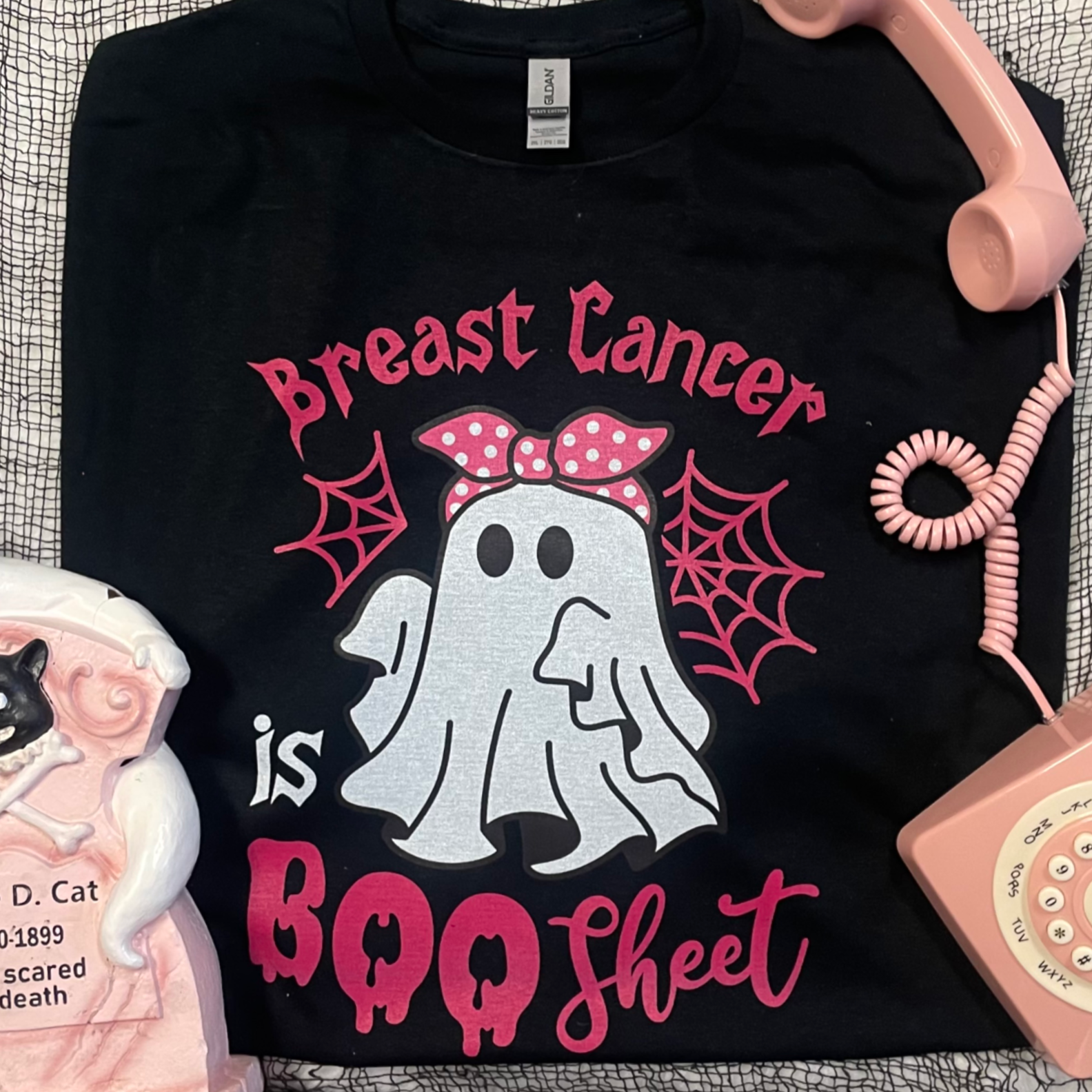 Brest Cancer Is Boo Sheet Graphic Tee Hoodie, Sweatshirt | PodTeesHub.com