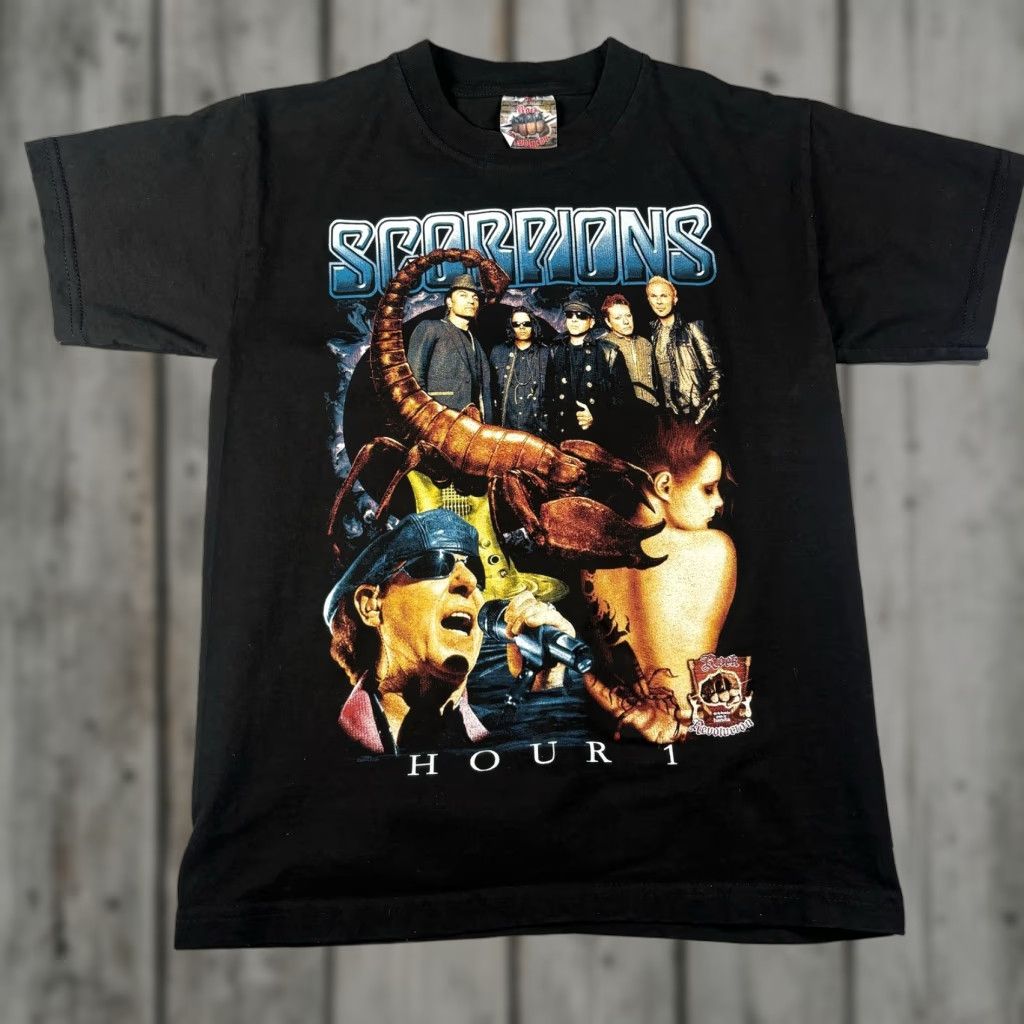 Vintage Scorpions Shirt Mens Small Black Rock Revolution Band Tour Concert Tee Mexican Hoodie, Sweatshirt | PodTeesHub.com