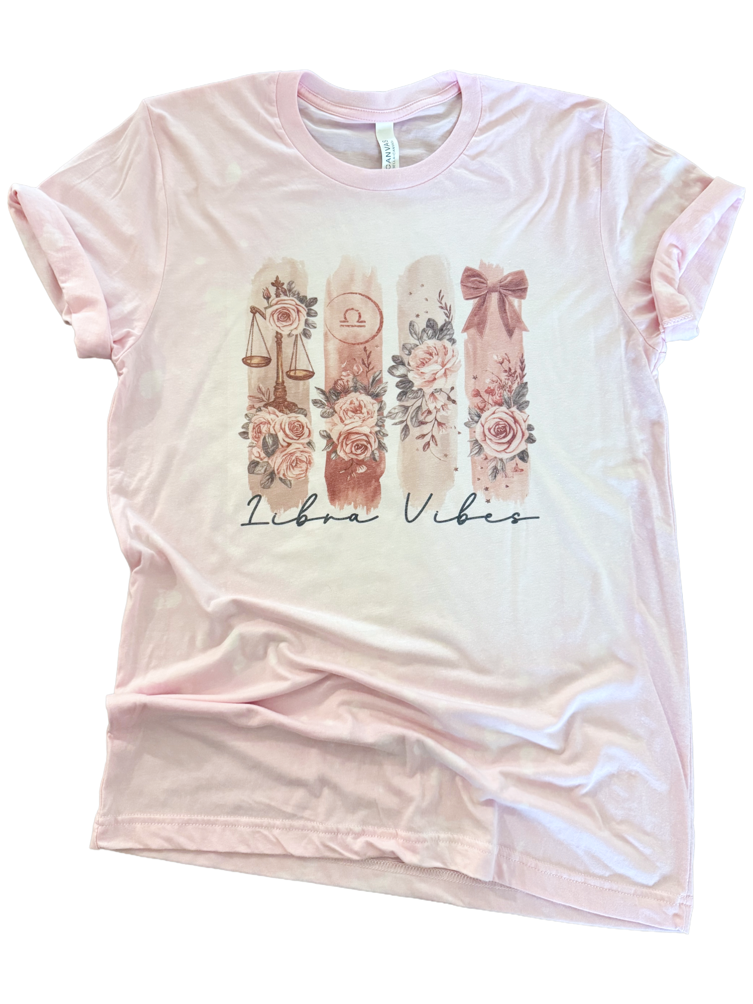 Libra Vibes – Zodiac Bleached Tee Hoodie, Sweatshirt | PodTeesHub.com