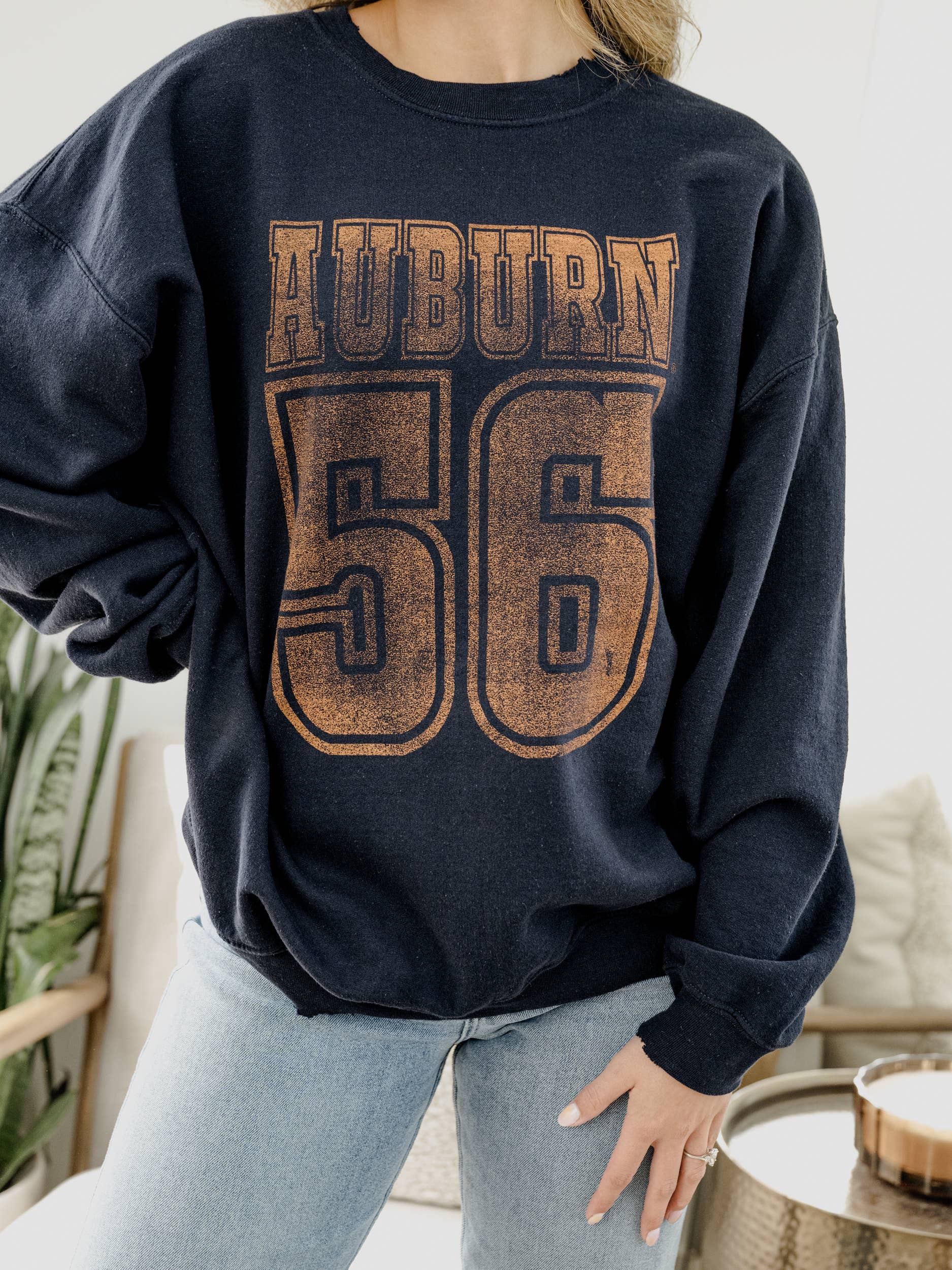 Auburn Tigers Player Navy Thrifted Sweatshirt T-Shirts, Hoodie | PodTeesHub.com