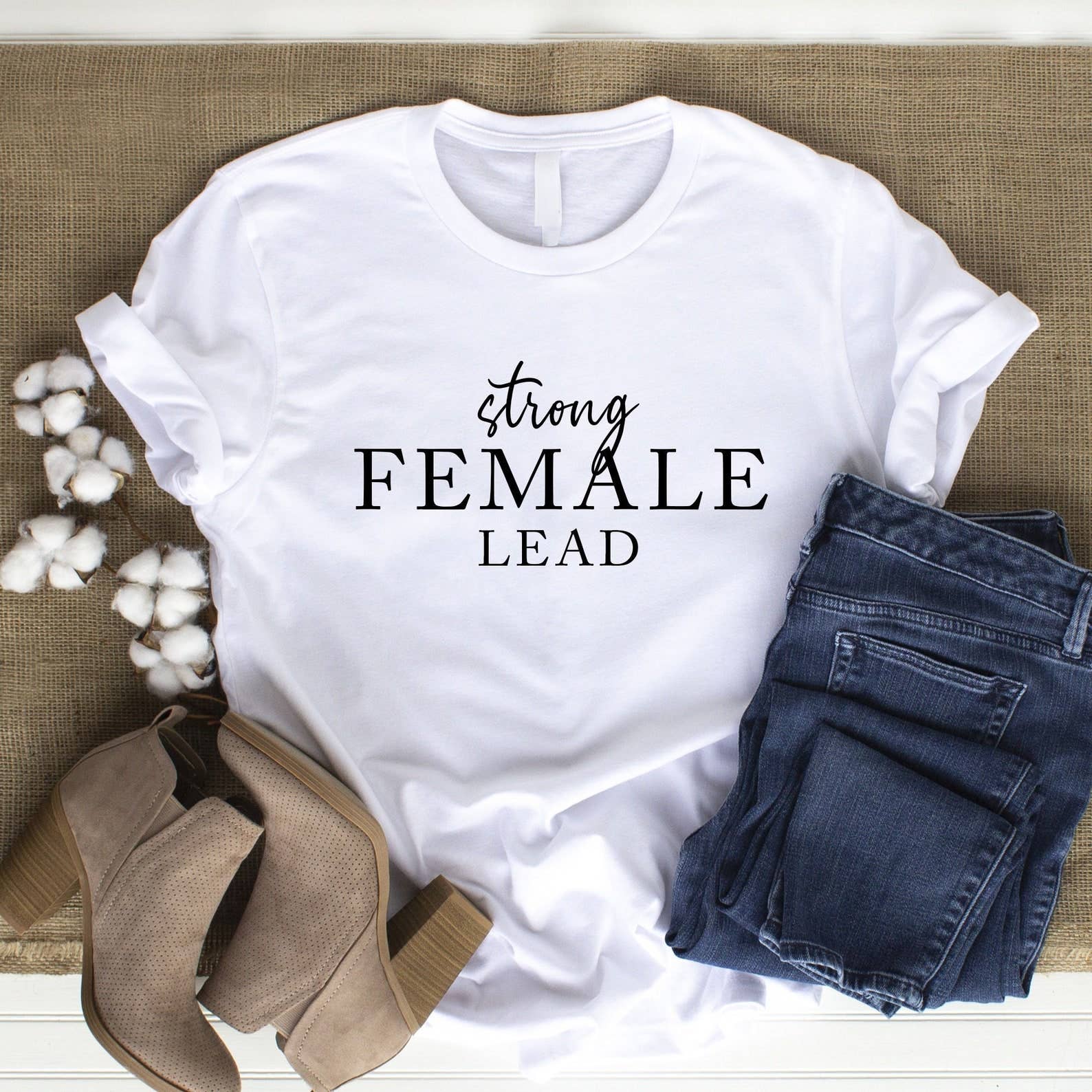Strong Female Lead T-Shirt Hoodie, Sweatshirt | PodTeesHub.com