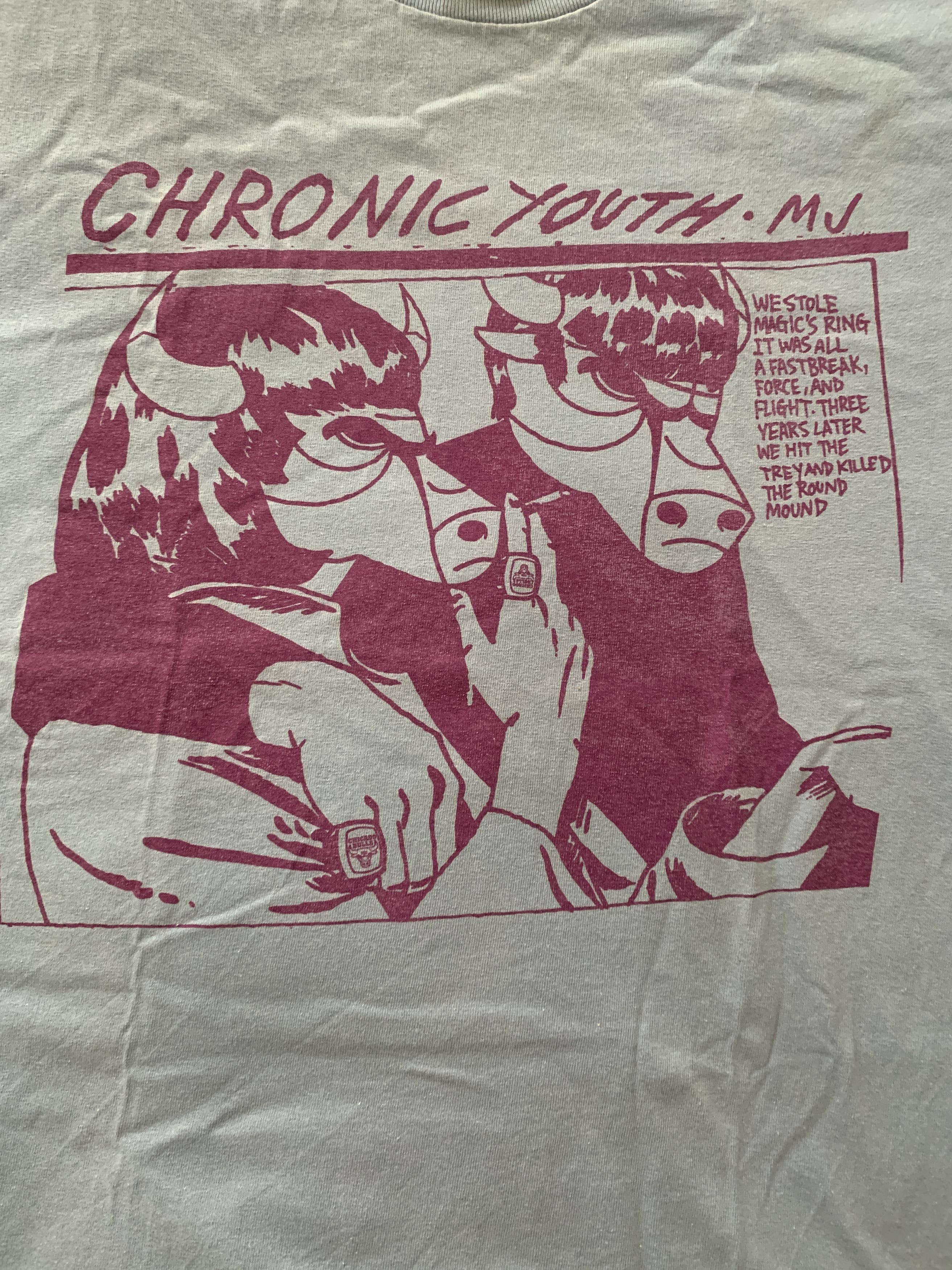Mishka Chronic Sonic Youth Goo Pettibon Spoof T-Shirts, Hoodie, Sweatshirt | PodTeesHub.com