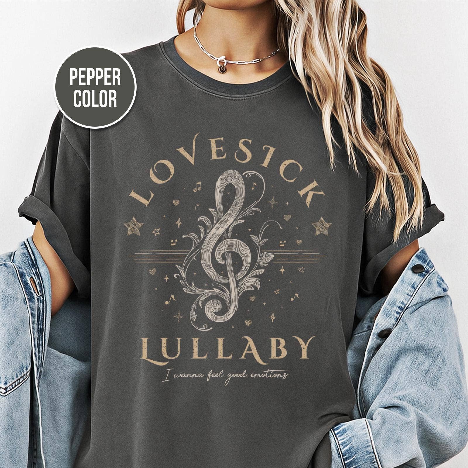 Vintage Rock Music Notes Graphic Tee Unisex T-Shirt Hoodie, Sweatshirt | PodTeesHub.com