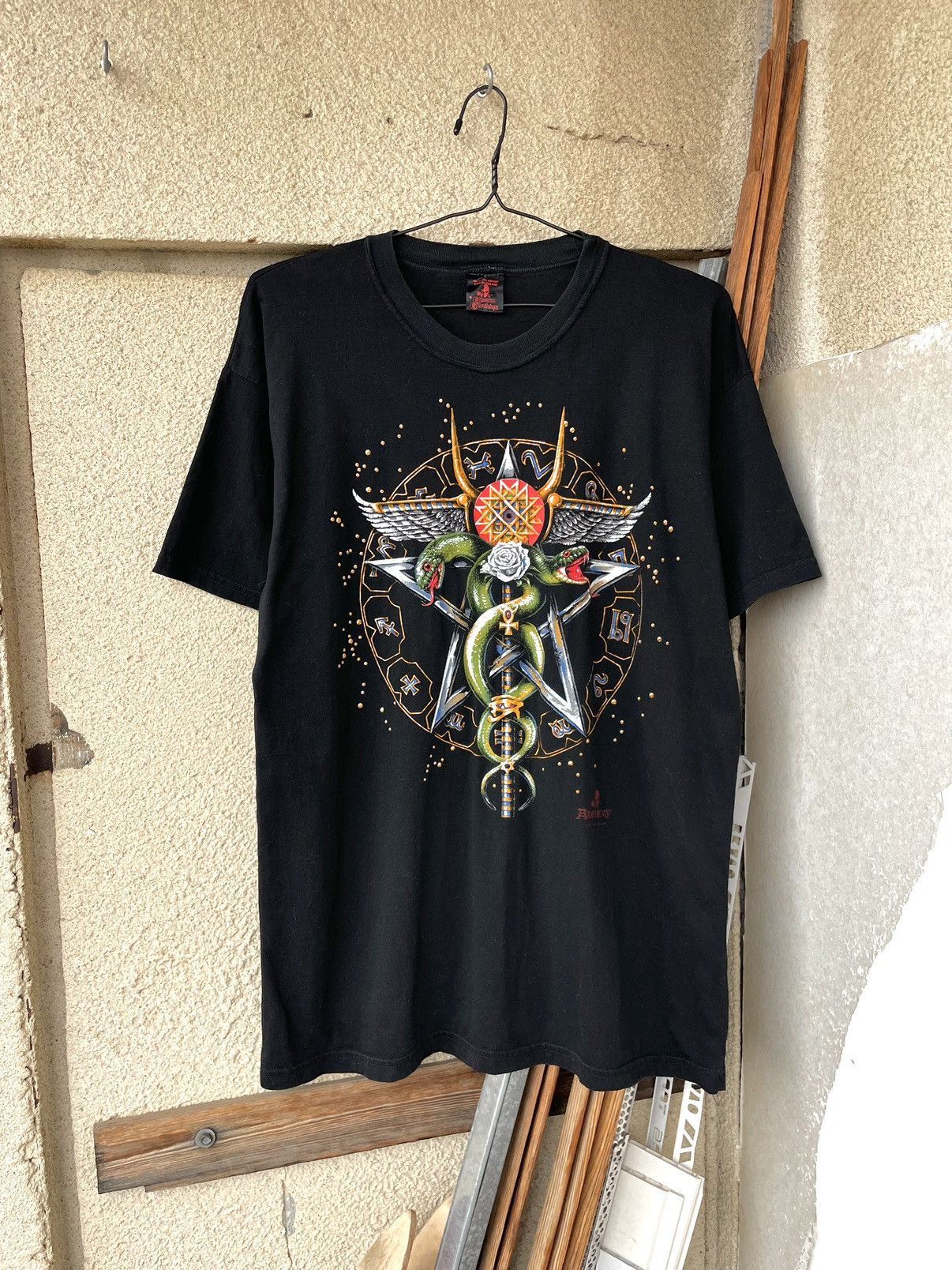 Vintage 1991 Alchemy Gothic Carta Pentagram T Shirt 90s Hoodie, Sweatshirt | PodTeesHub.com