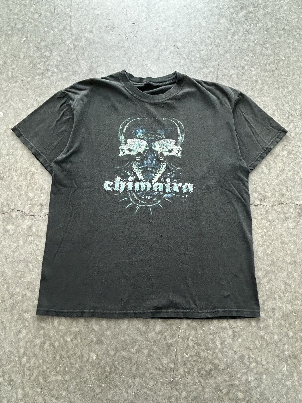 Vintagelvintage Y2k Chimaira Faded Black T-Shirts, Hoodie, Sweatshirt