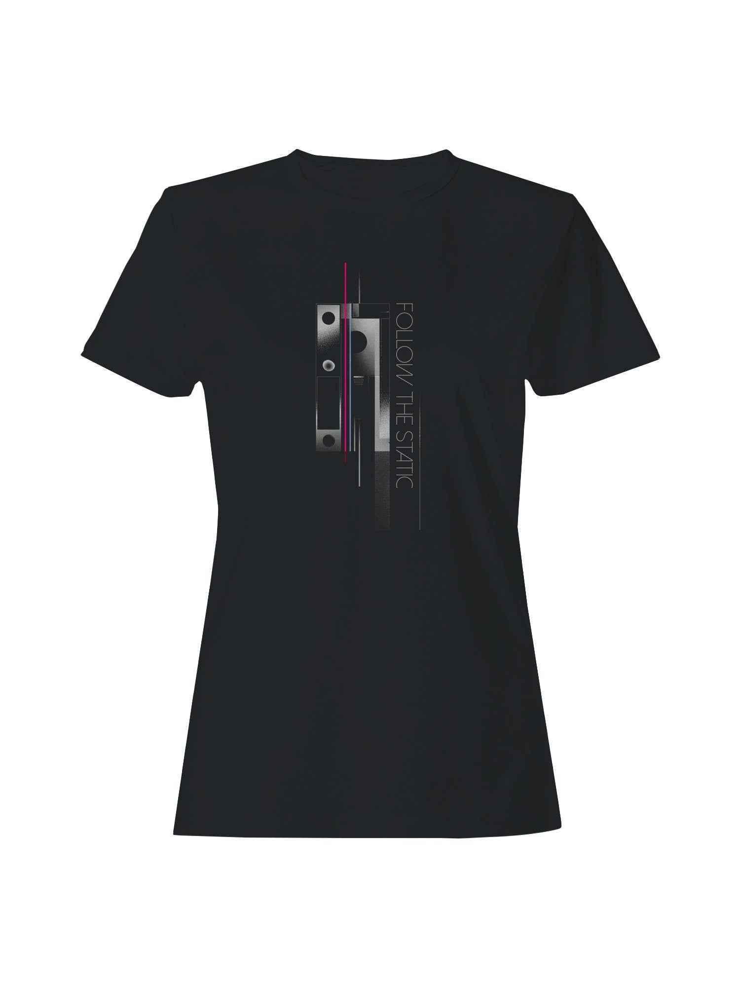 Follow the Static - Abstract Design Women's T-Shirt Hoodie, Sweatshirt | PodTeesHub.com