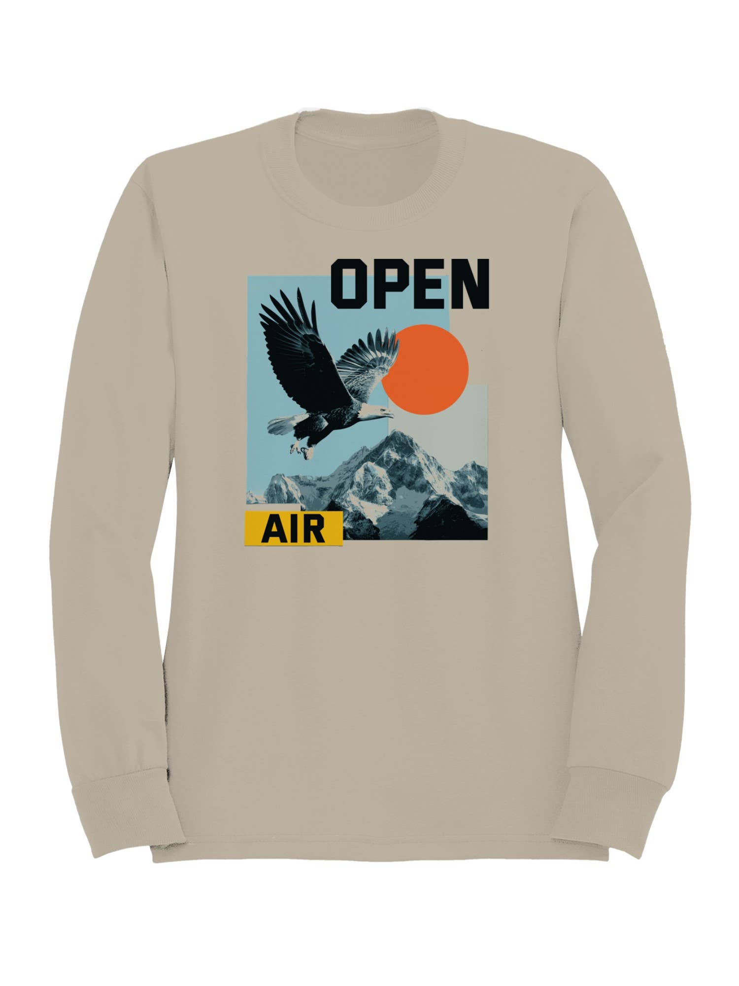 Open Air Eagle Adventure Art Men's Sweatshirt T-Shirts, Hoodie | PodTeesHub.com