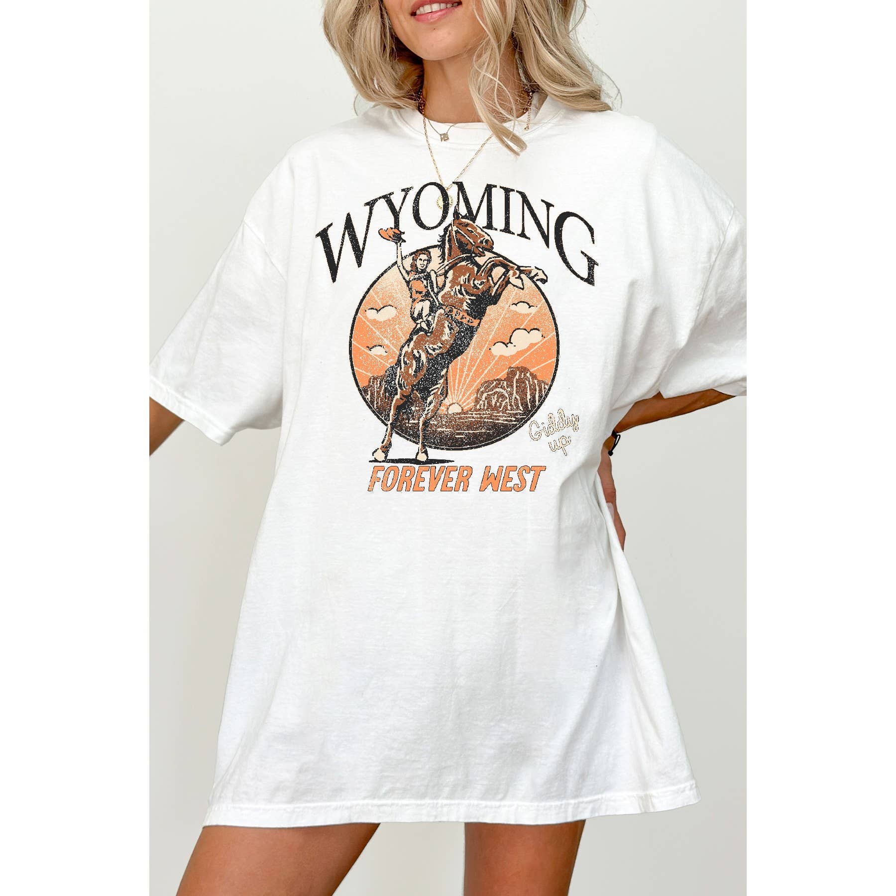 Wyoming- Oversized Unisex T Shirt Hoodie, Sweatshirt | PodTeesHub.com
