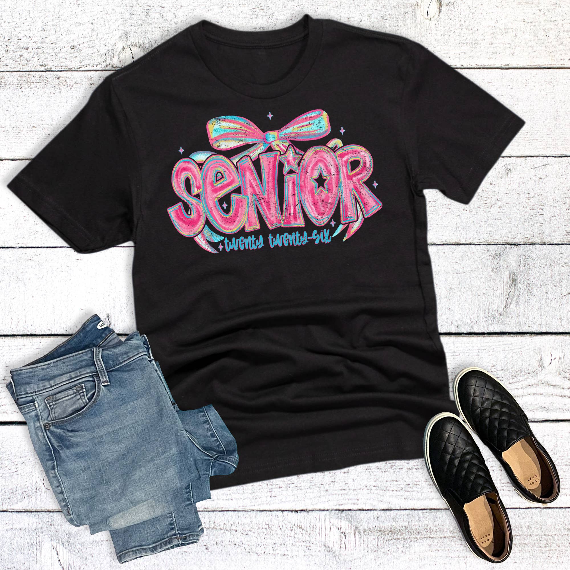 Coquette Senior 2026 Graphic Tee Hoodie, Sweatshirt | PodTeesHub.com