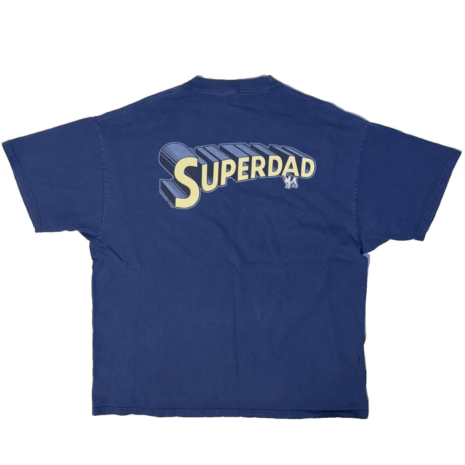 Dogs Y2k Big Dogs Superdad Superman Parody Tee Xl Blue Vintage Gr Hoodie, Sweatshirt | PodTeesHub.com