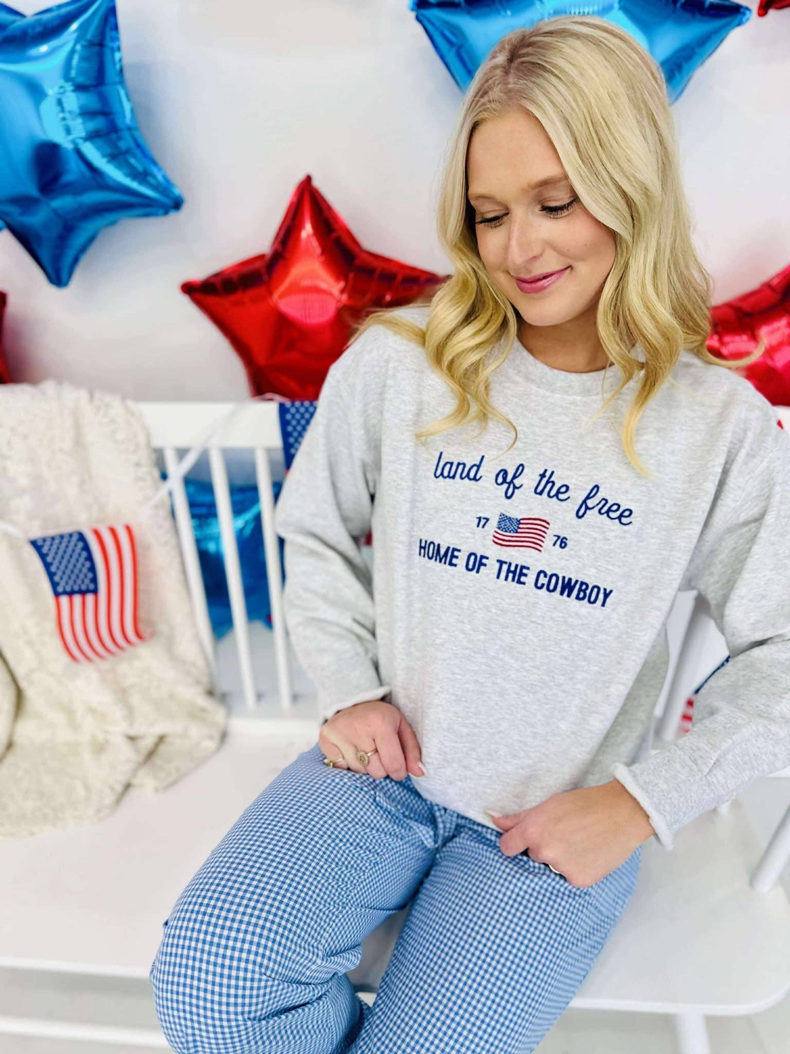 Land of the Free Home of the Cowboy Sweatshirt T-Shirts, Hoodie | PodTeesHub.com