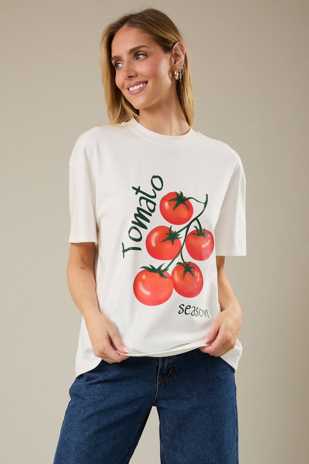 Crew Neck Short Sleeve "Tomato" T-Shirt Hoodie, Sweatshirt | PodTeesHub.com