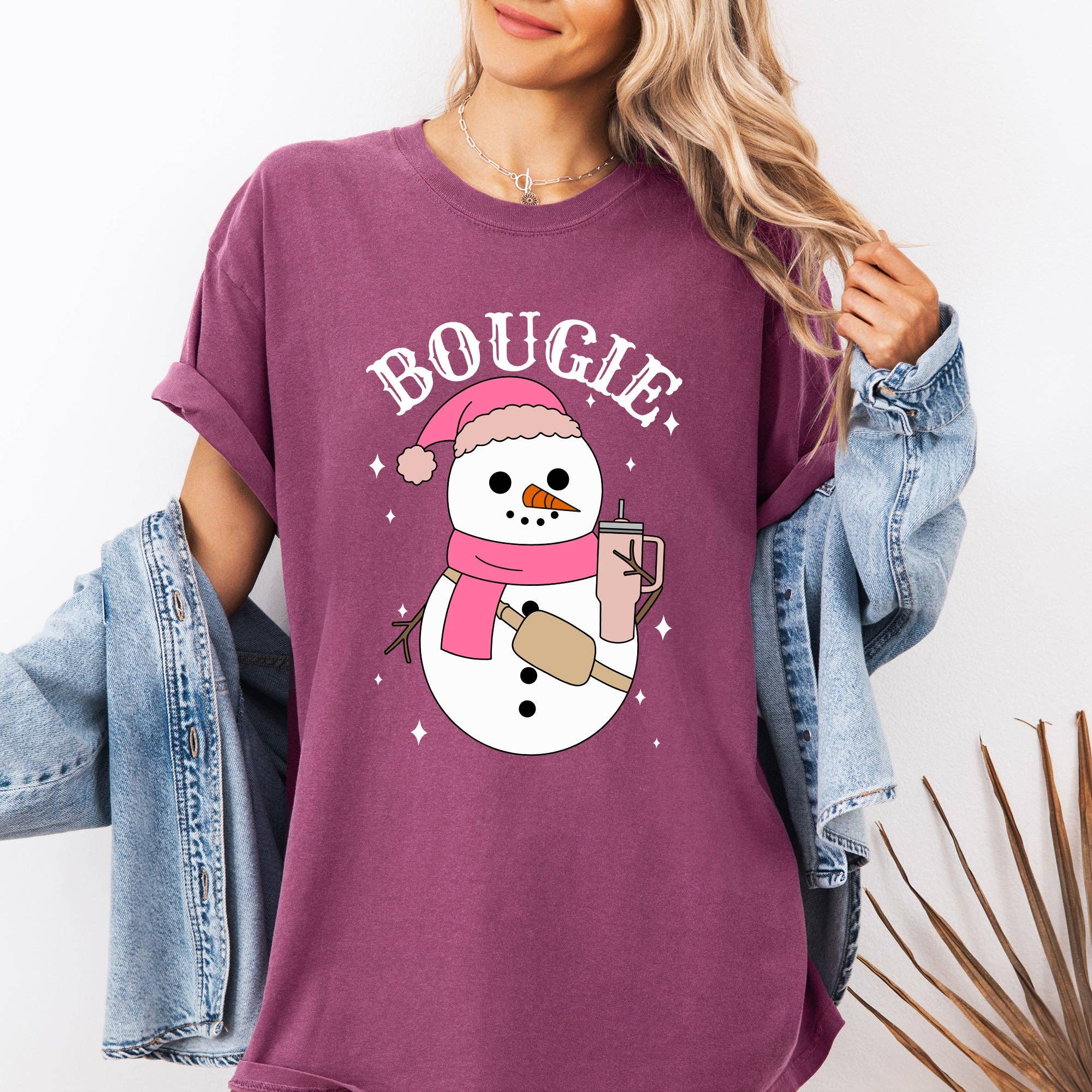 Bougie Snowman, Christmas, Santa, Winter, Snow, Xmas Tshirt Hoodie, Sweatshirt | PodTeesHub.com