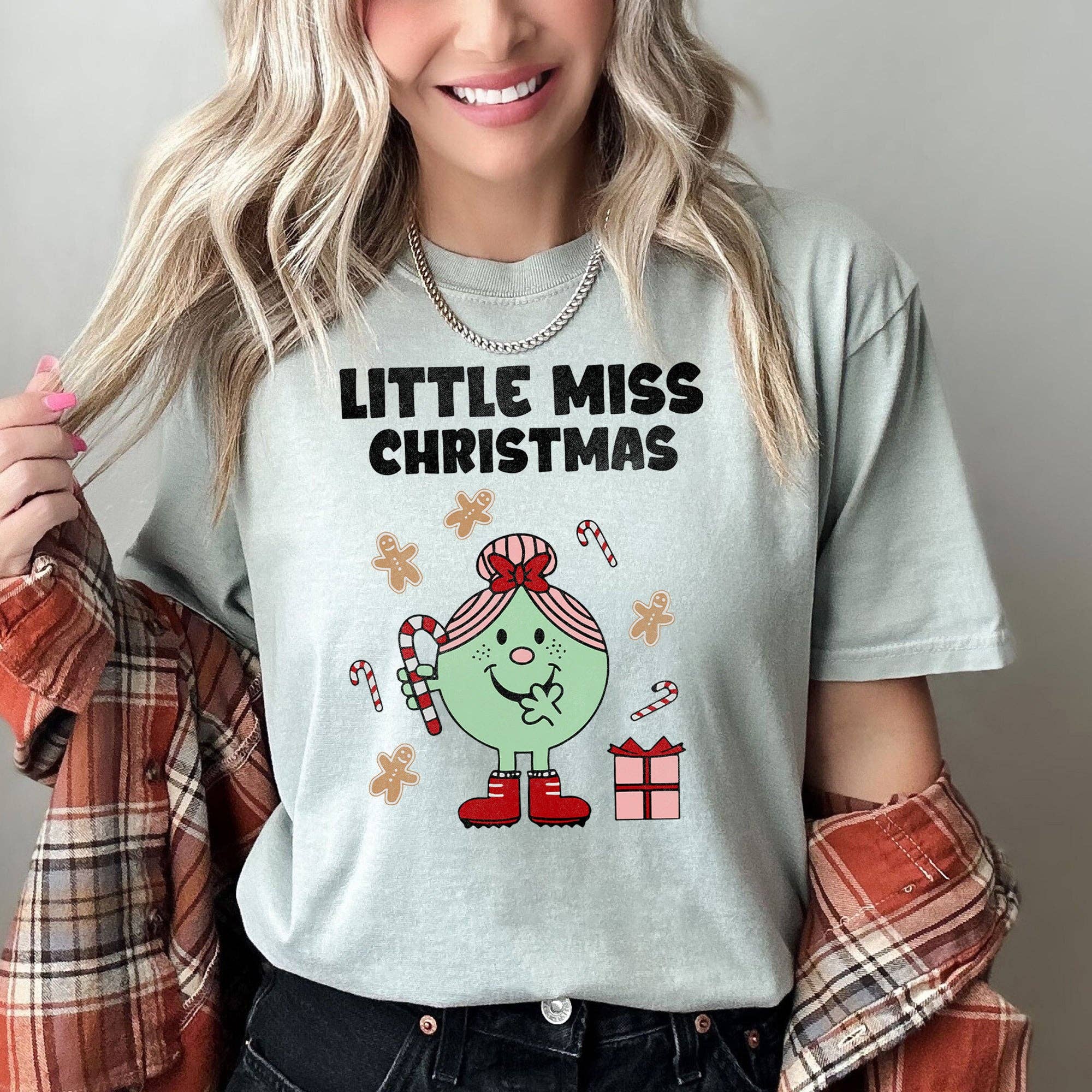 Little Miss Christmas, Classic, Vintage, Retro Tshirt Hoodie, Sweatshirt | PodTeesHub.com