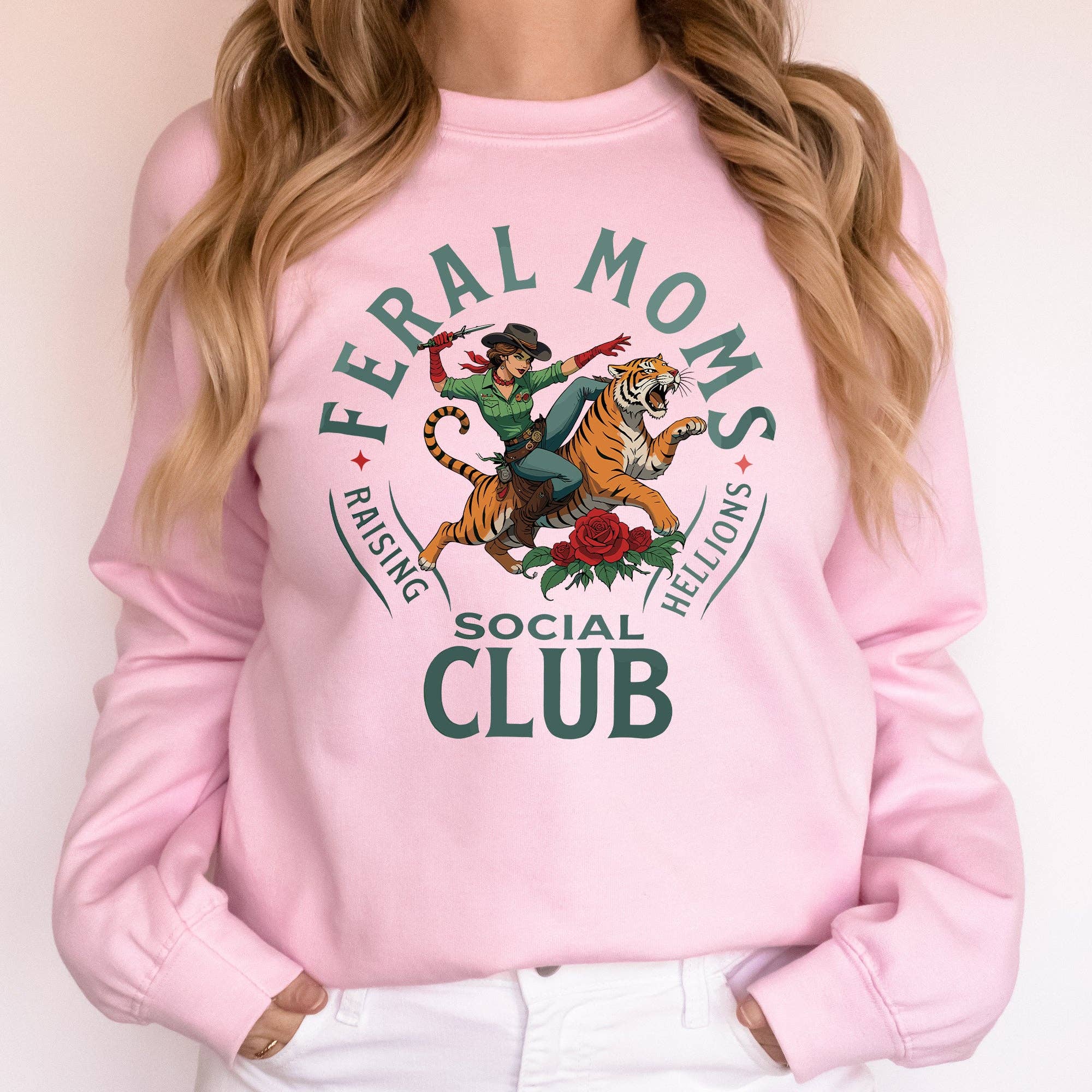 Feral Mom's Social Club, Mother's Day Sweatshirt T-Shirts, Hoodie | PodTeesHub.com