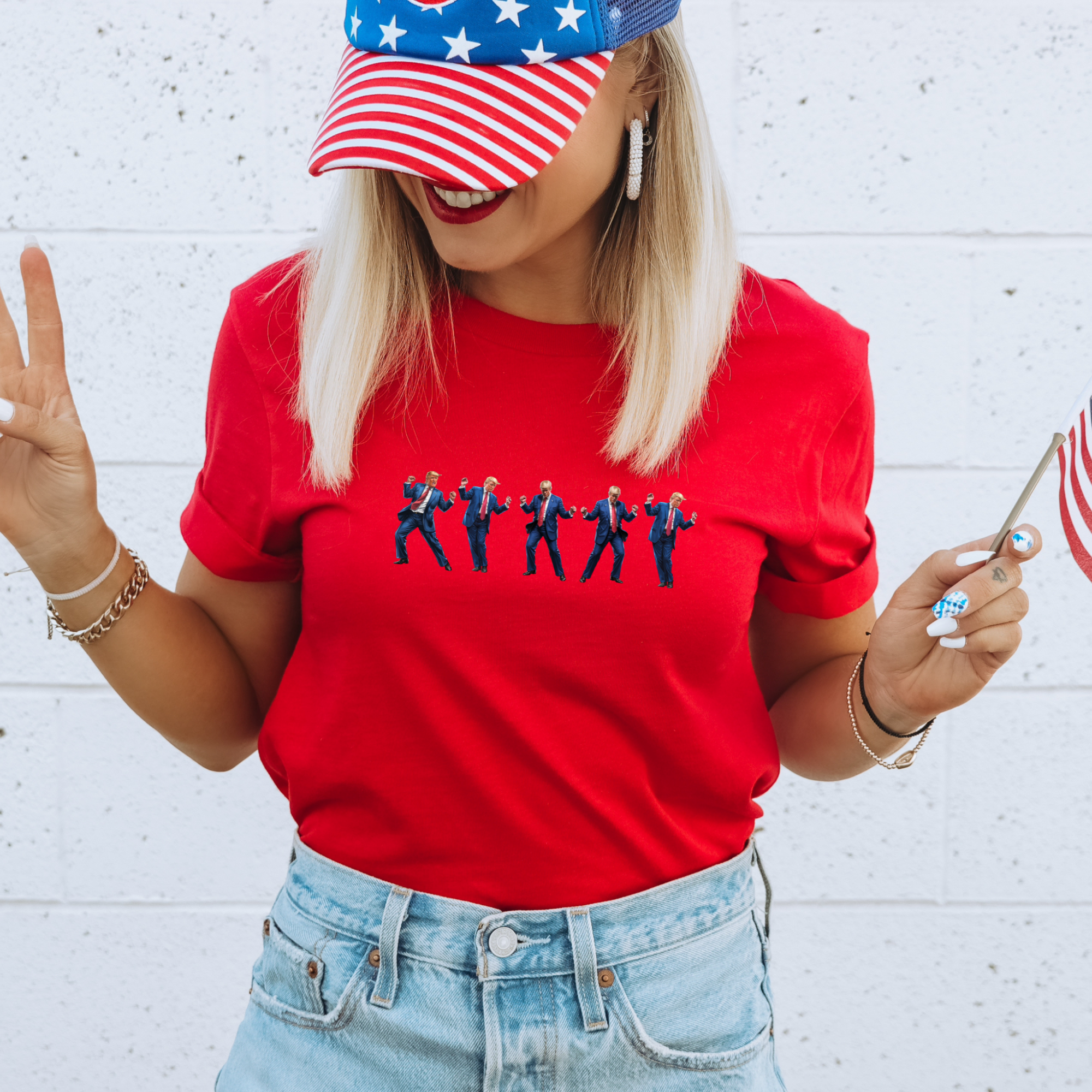 Trump Dancing - Trump 2025 T-Shirt - God Bless America Hoodie, Sweatshirt | PodTeesHub.com