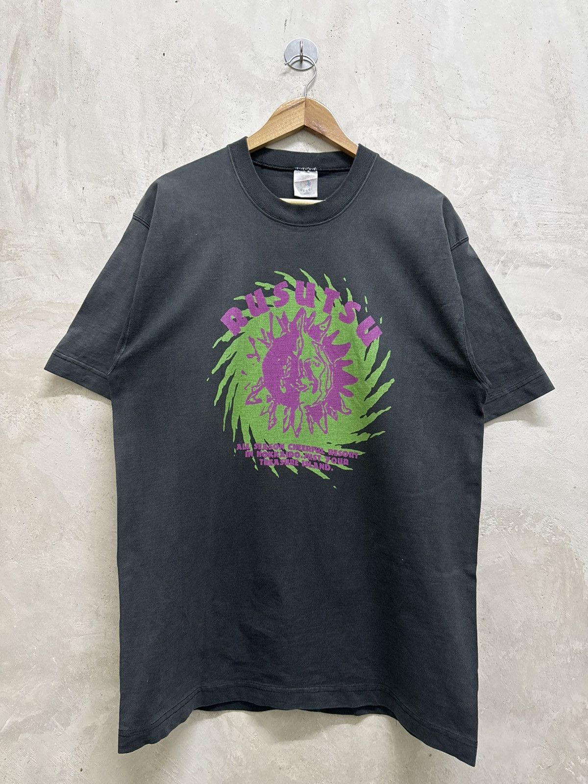 Vintage Sun Faded Rusutsu Promo Tees Hoodie, Sweatshirt | PodTeesHub.com
