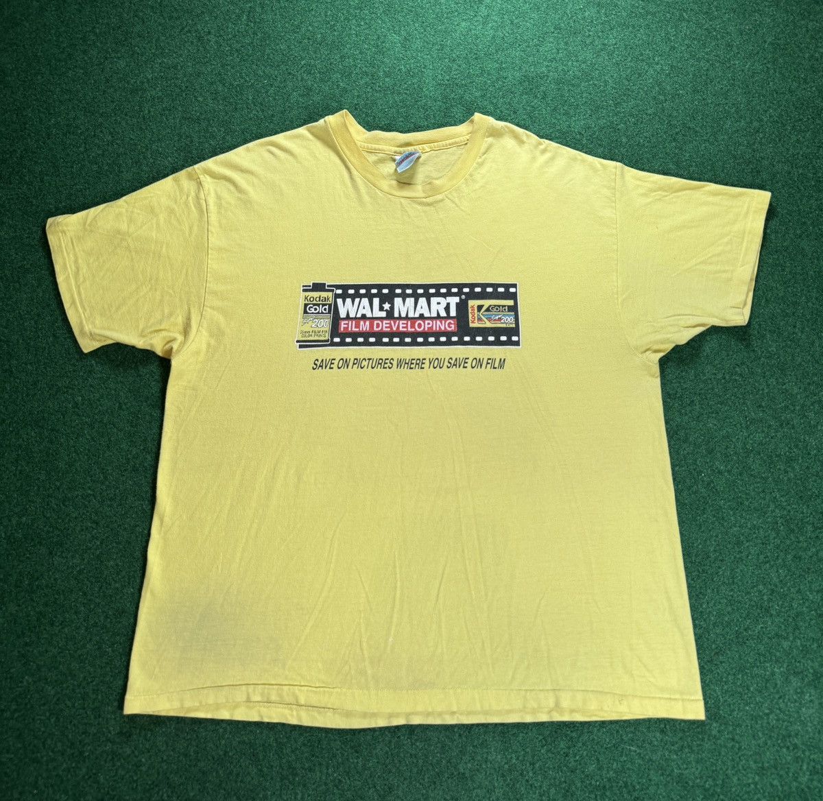 Kodak X Vintage Vintage 90s Kodak Gold Wal Mart Film Promo T Shirt Hoodie, Sweatshirt | PodTeesHub.com