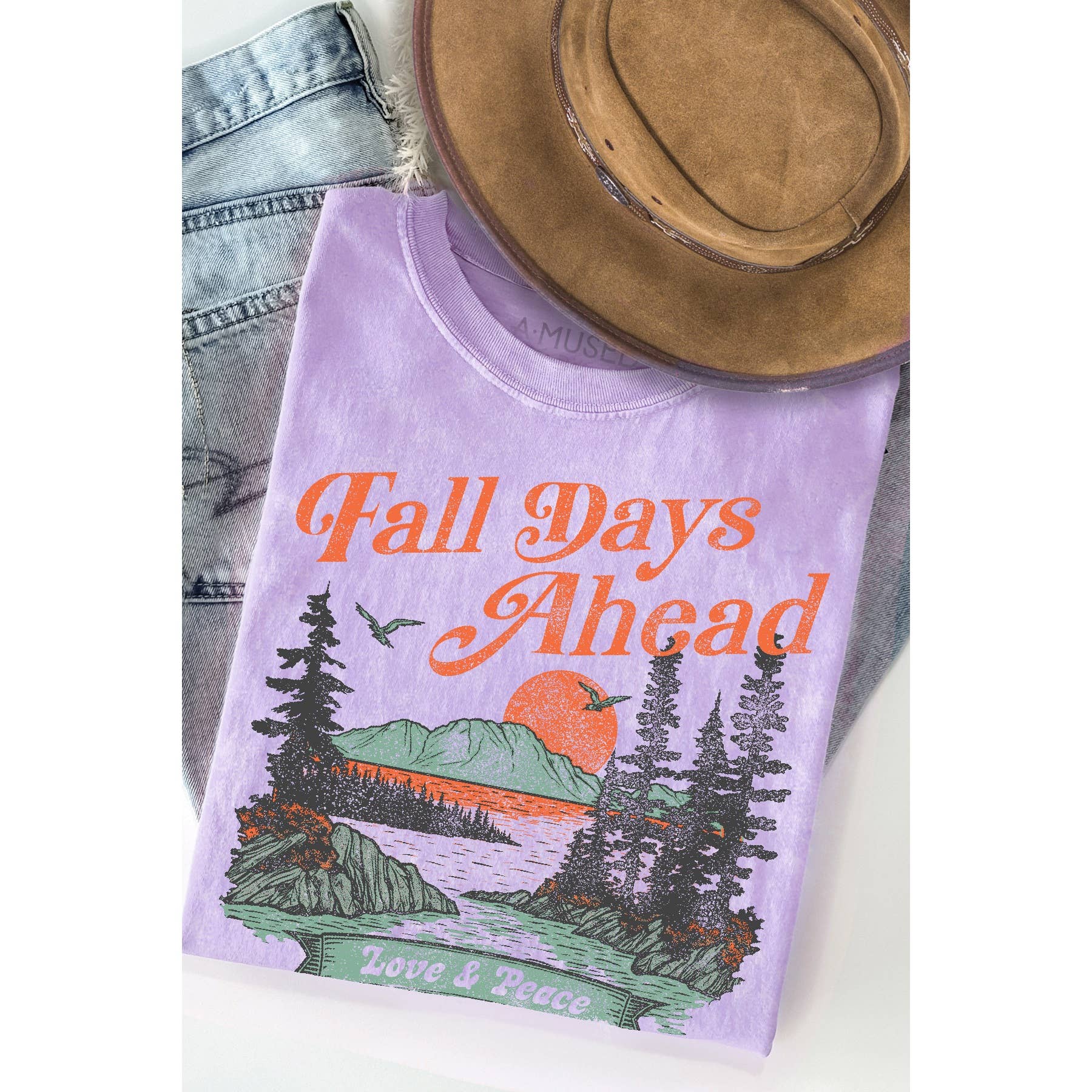 Fall Days Ahead - Mineral Wash T Shirt Hoodie, Sweatshirt | PodTeesHub.com
