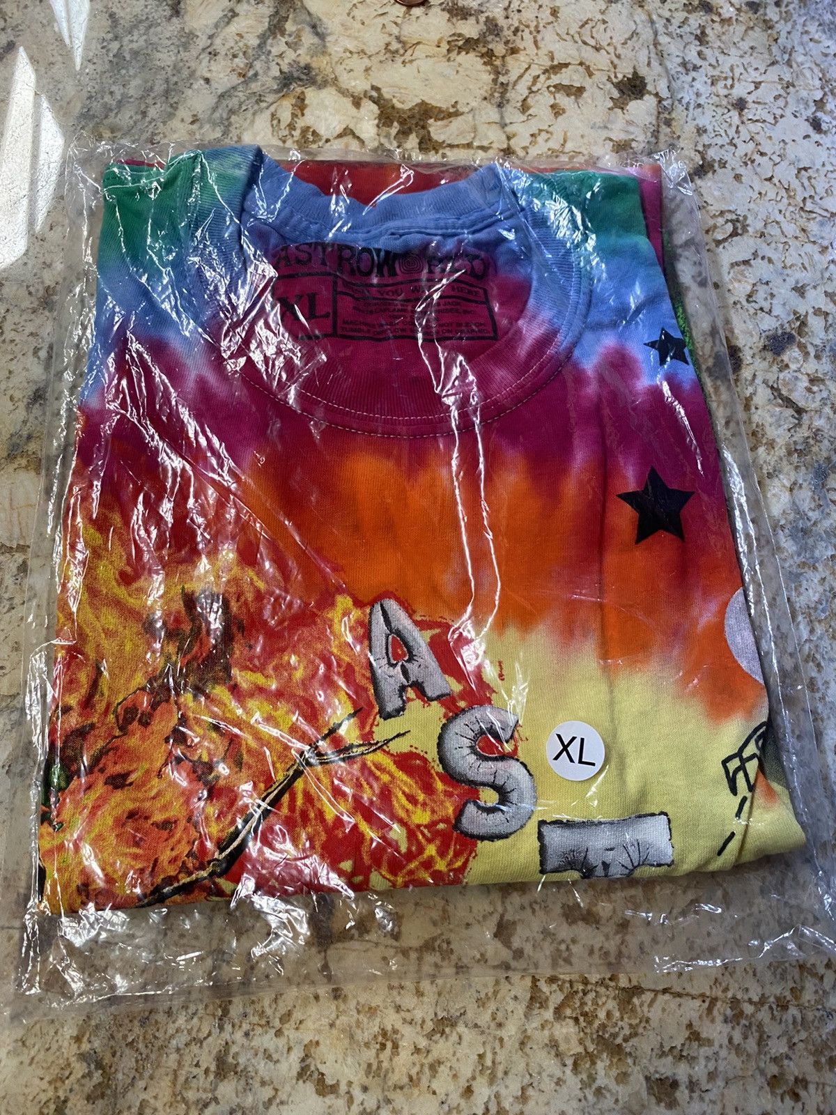 Scott Travis Scott Tie Dye Astroworld Smiley Tee Hoodie, Sweatshirt | PodTeesHub.com