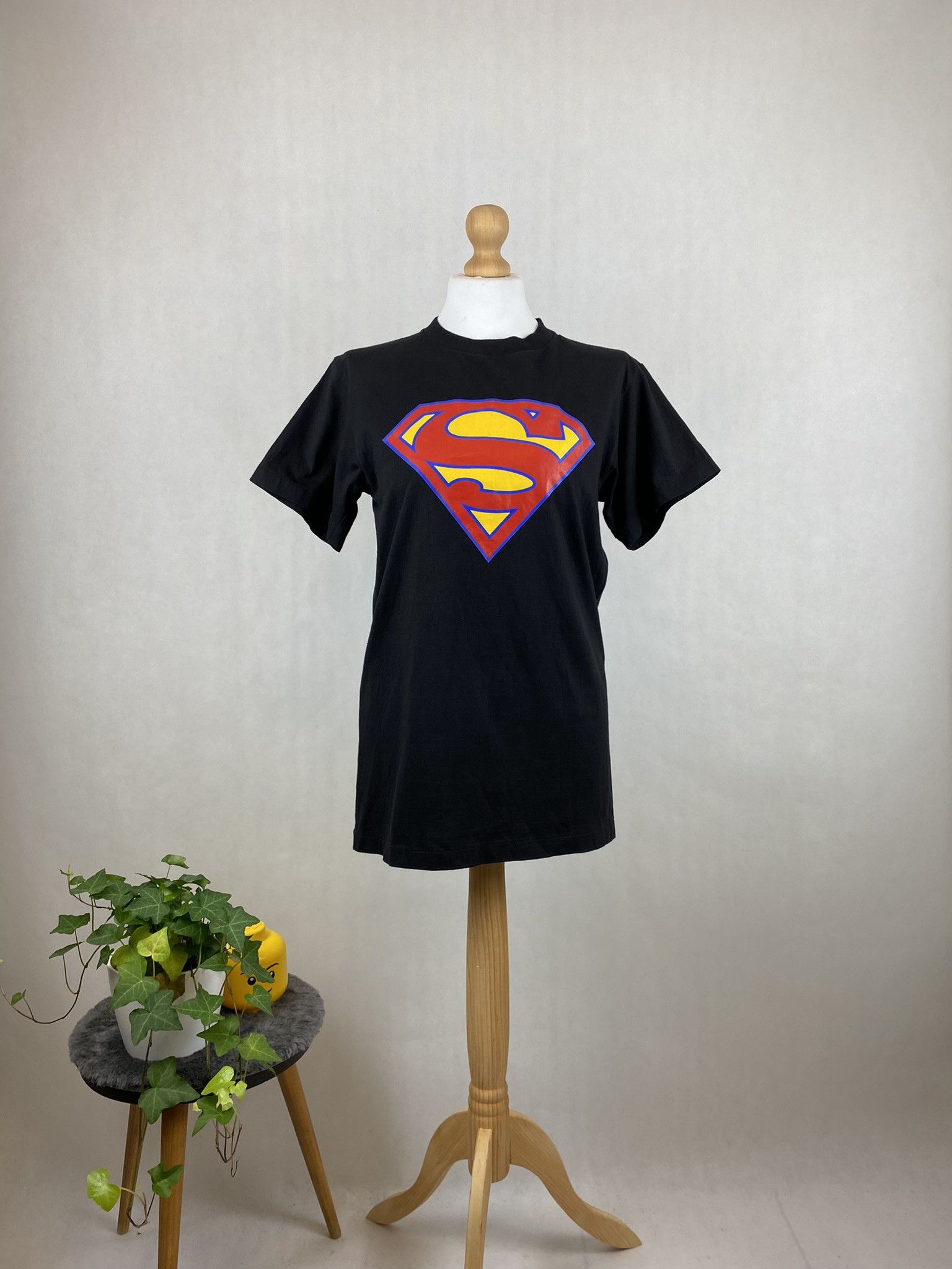 Rap Tees X Vintage Superman 80s Vintage Tshirt Movie Dc Hero Rare Logo Print Hoodie, Sweatshirt | PodTeesHub.com