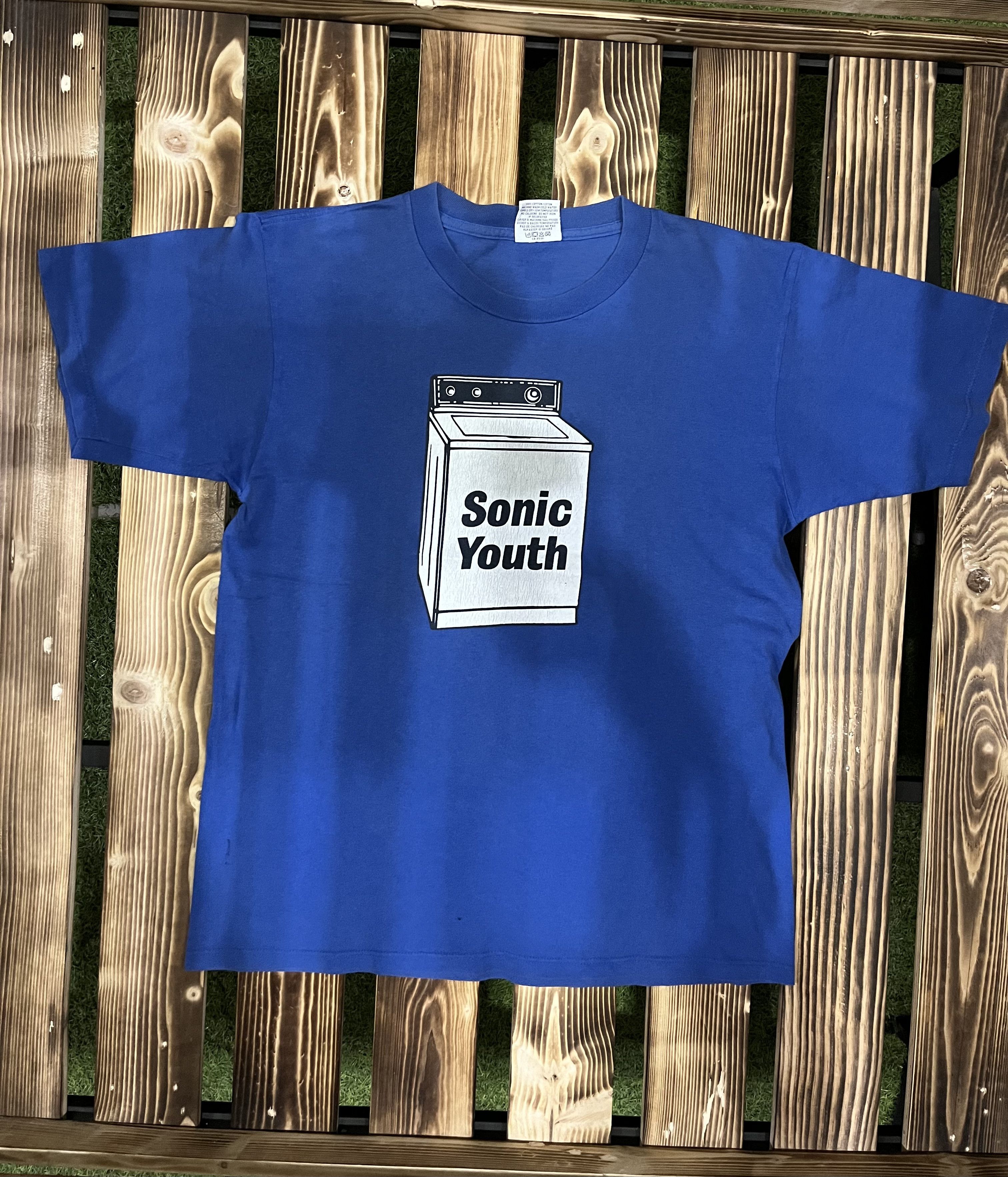 Gildan X Vintage Vintage 00 S Sonic Youth Washing Machine Band Tee Hoodie, Sweatshirt | PodTeesHub.com