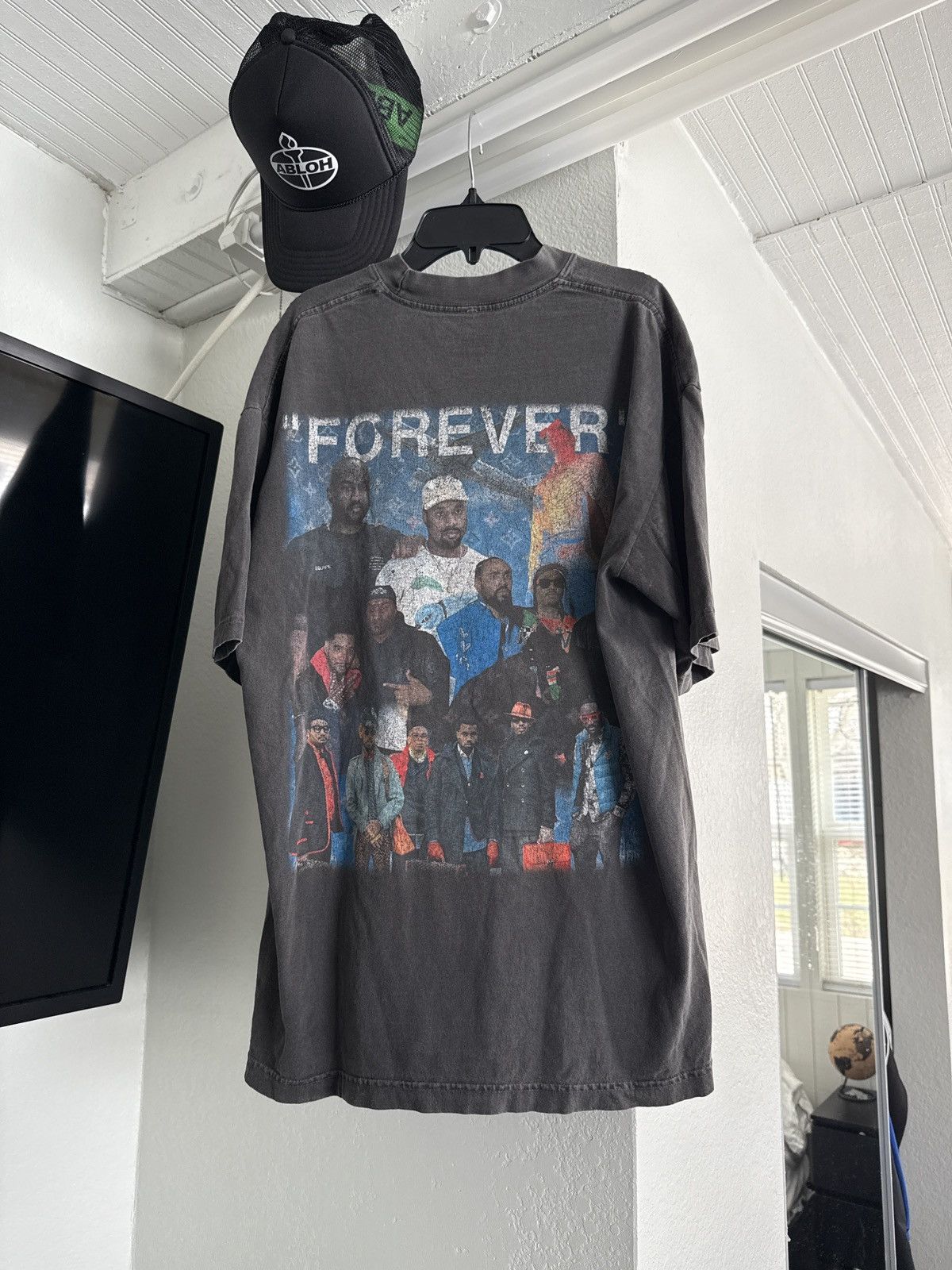 Virgil Abloh Vintage Forever Tee Black Size Medium Hoodie, Sweatshirt | PodTeesHub.com