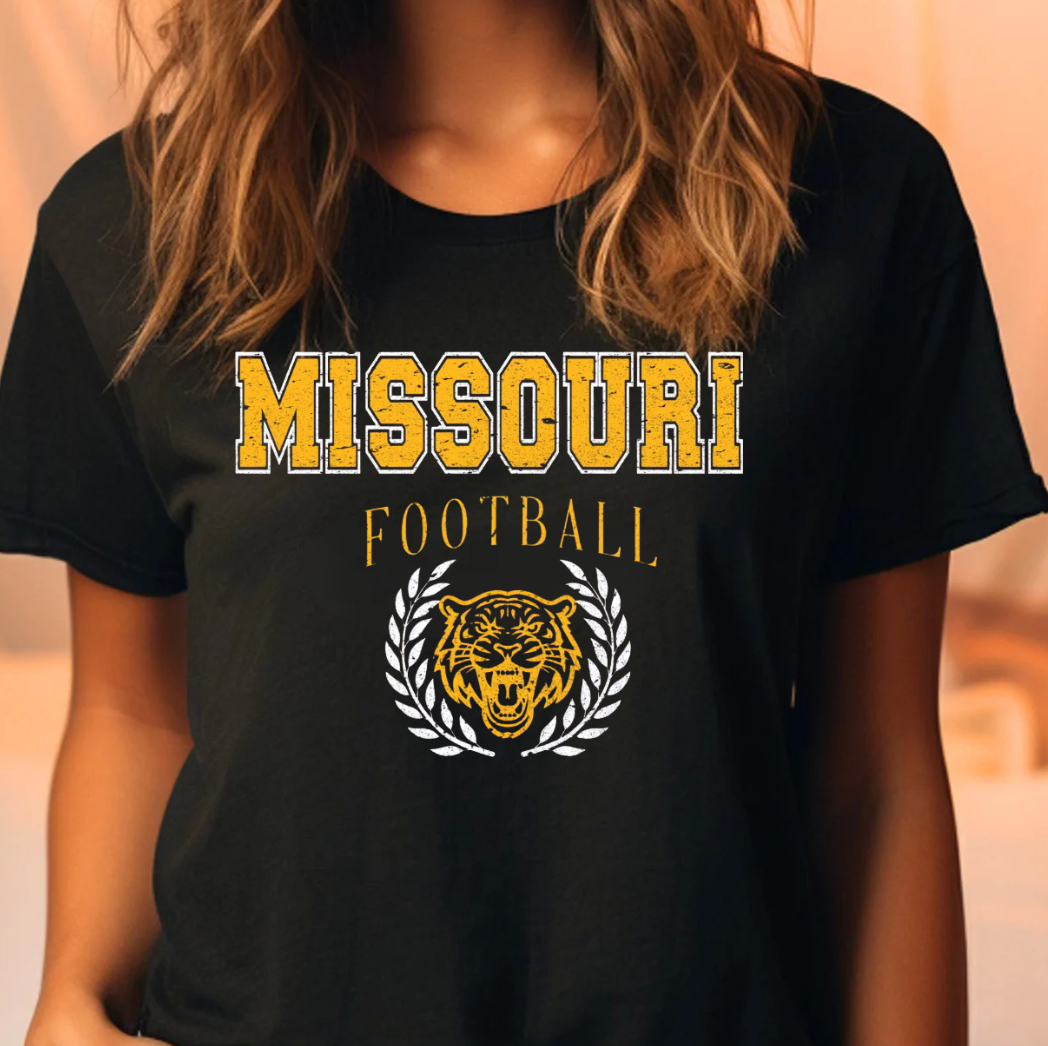 Missouri Football Tee or Sweatshirt Hoodie | PodTeesHub.com