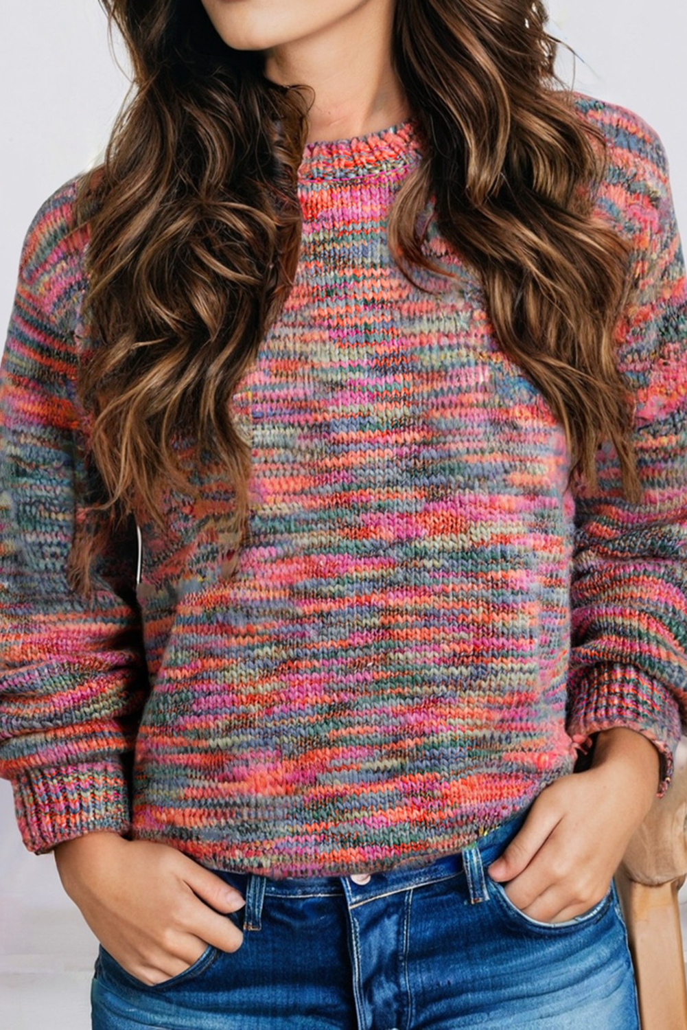 Space Dye Yarn Crew Neck Long Sleeve Sweater (S-Xl) T-Shirts, Hoodie, Sweatshirt | PodTeesHub.com