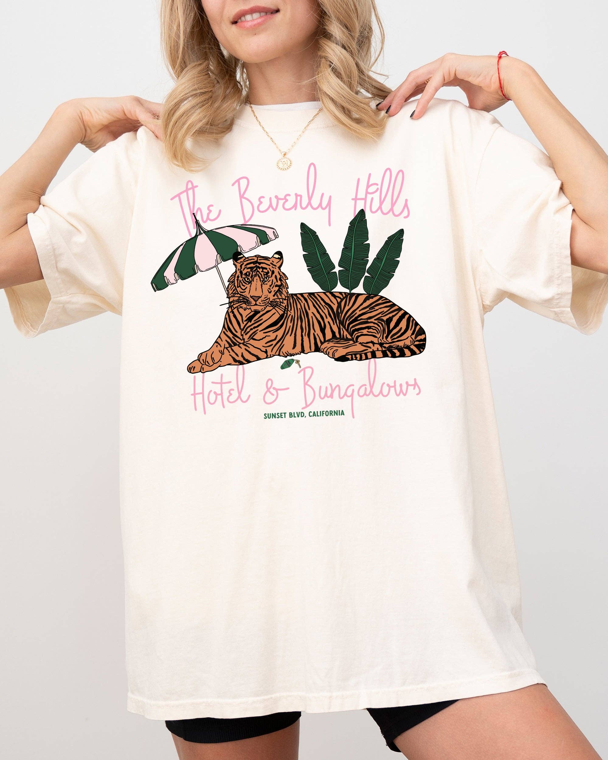 Beverly Hills, Hotel Tiger Pool, Hot Girl Summer Beach Shirt Hoodie, Sweatshirt | PodTeesHub.com