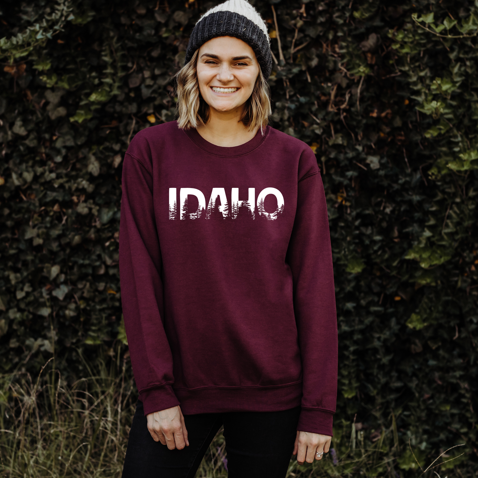 Idaho Trees Sweatshirt *Unisex Fit* T-Shirts, Hoodie | PodTeesHub.com