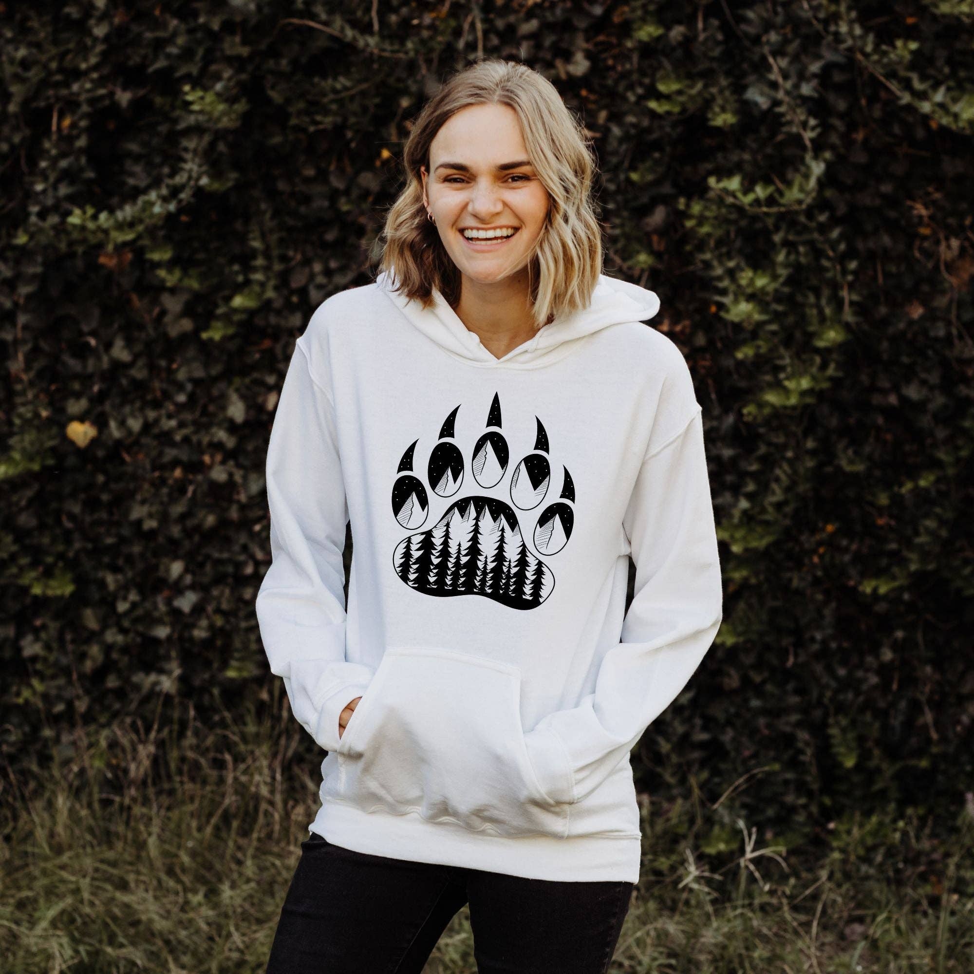 Bear Paw Crewneck Sweatshirt Hoodie 069DT T-Shirts | PodTeesHub.com