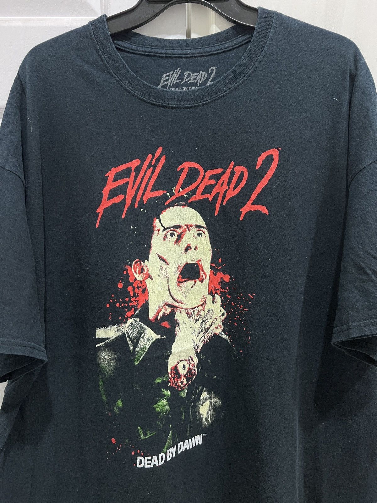 Expert Horror Y2k Evil Dead 2 Dead By Dawn Promo Movie Tee 2xl Oversized Hoodie, Sweatshirt | PodTeesHub.com
