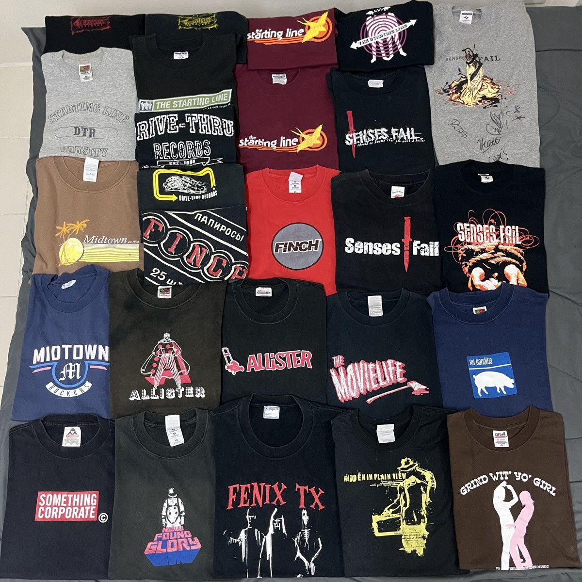 Vintage Drive Thru Records Finch Senses Fail Emo Pop Punk Band Tees Hoodie, Sweatshirt | PodTeesHub.com