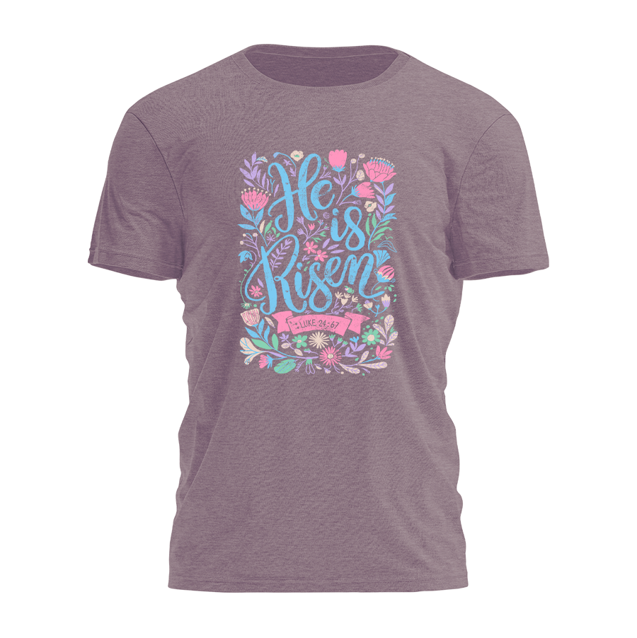 He Is Risen - Easter Flowers Tee - 3676 Hoodie, Sweatshirt | PodTeesHub.com