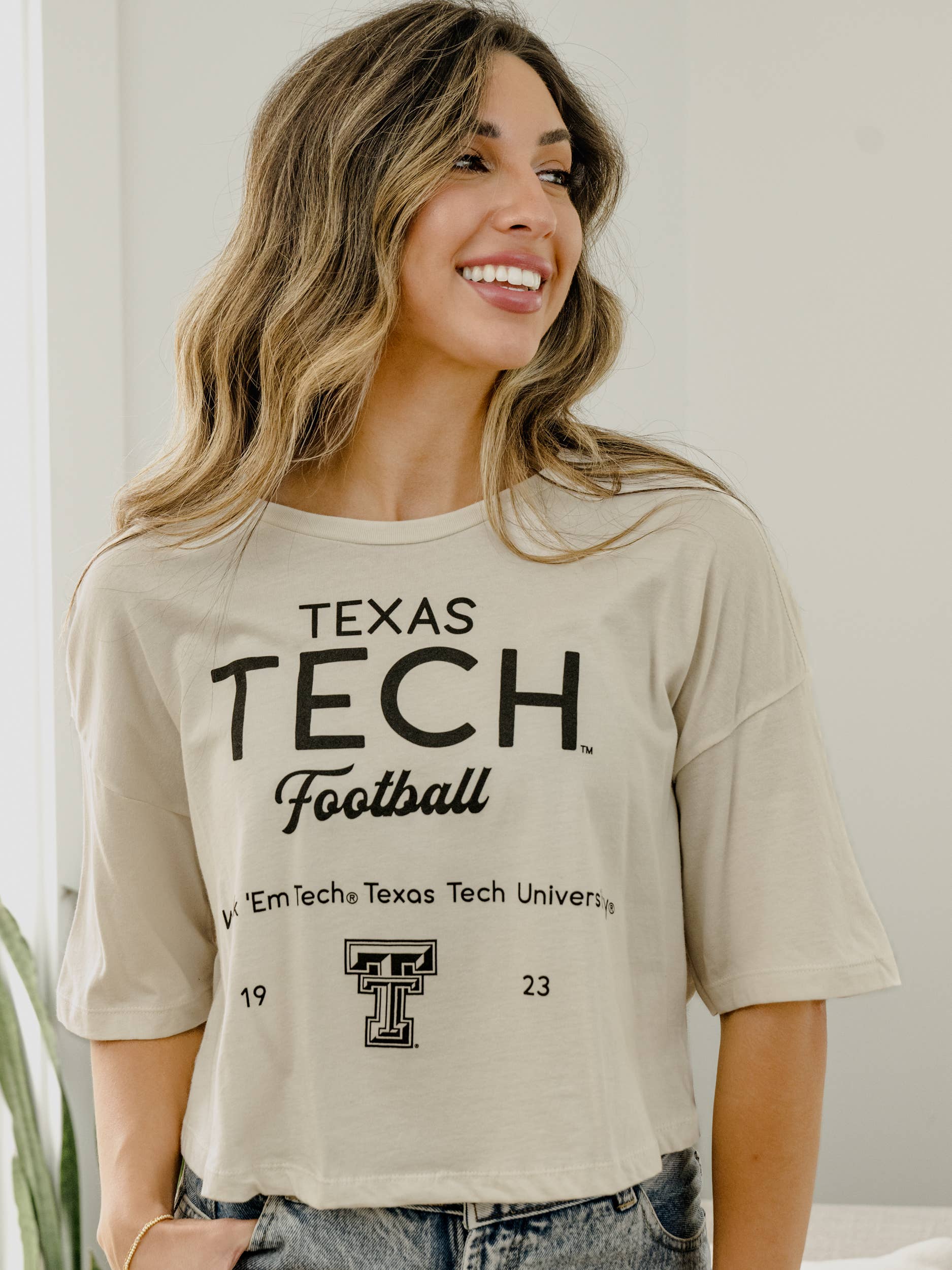 Texas Tech Red Raiders Shot Off Off White Cropped Tee Hoodie, Sweatshirt | PodTeesHub.com