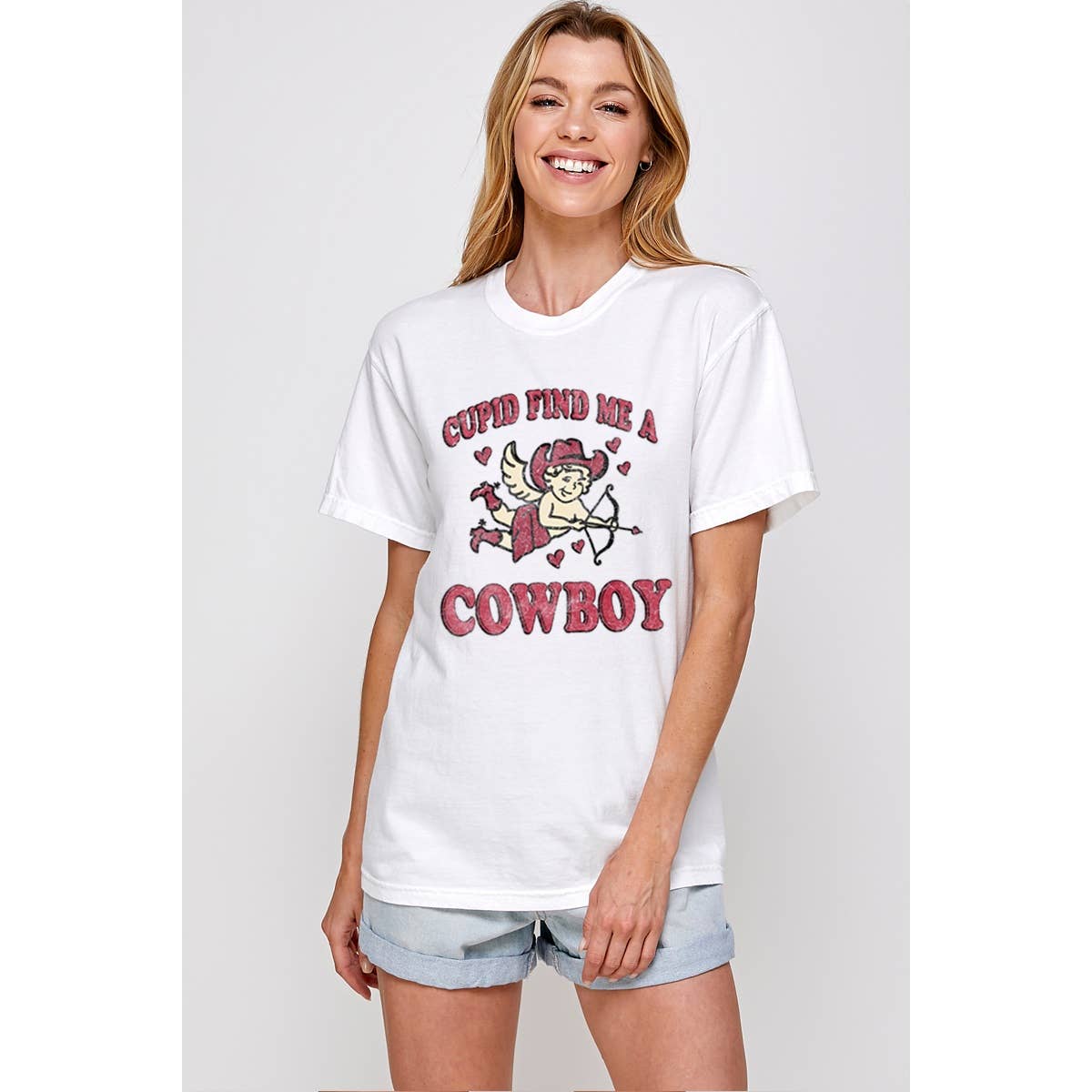 Cupid Find Me A Cowboy  Graphic Tee Hoodie, Sweatshirt | PodTeesHub.com