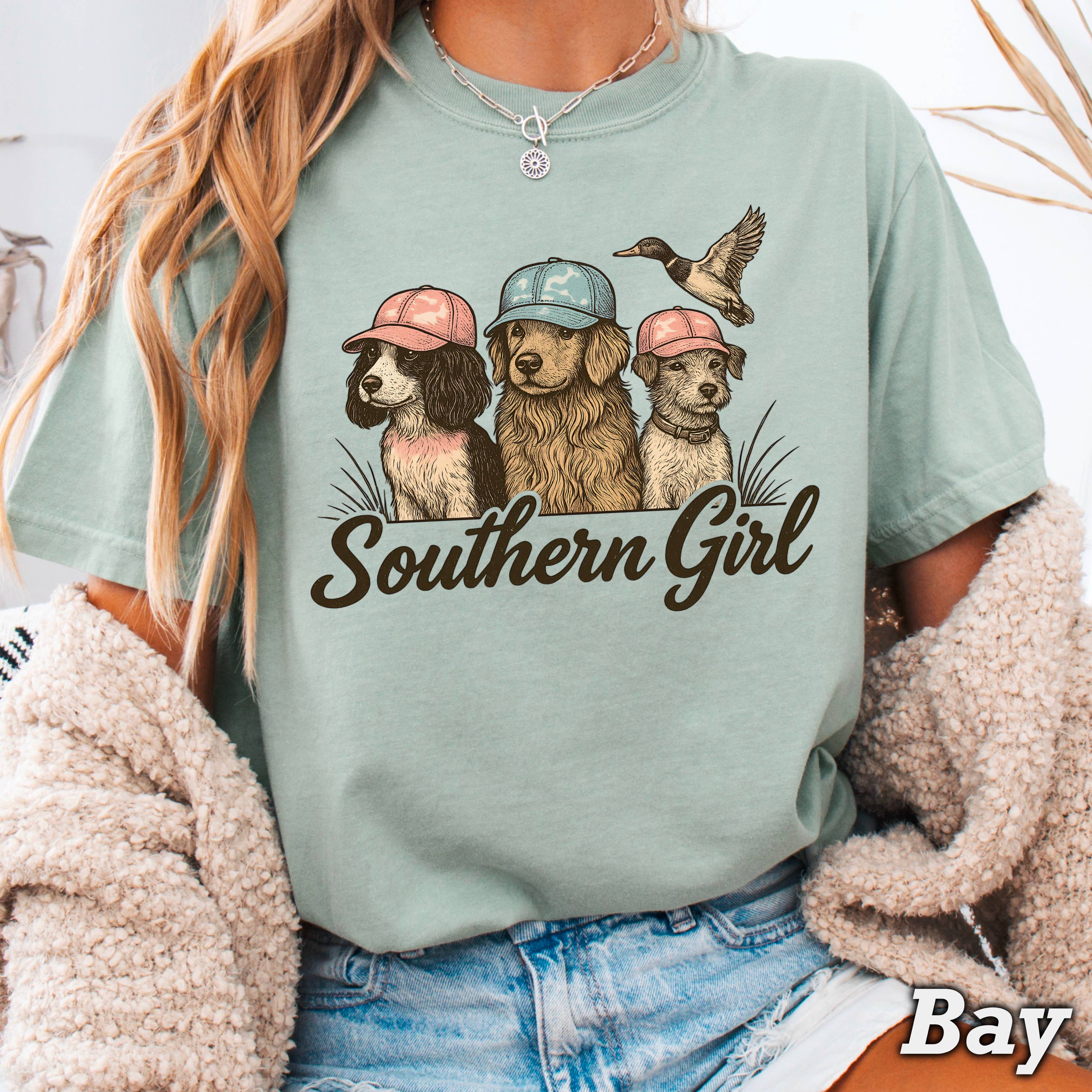 Southern Girl Graphic T-Shirt | Comfort Color Hoodie, Sweatshirt | PodTeesHub.com