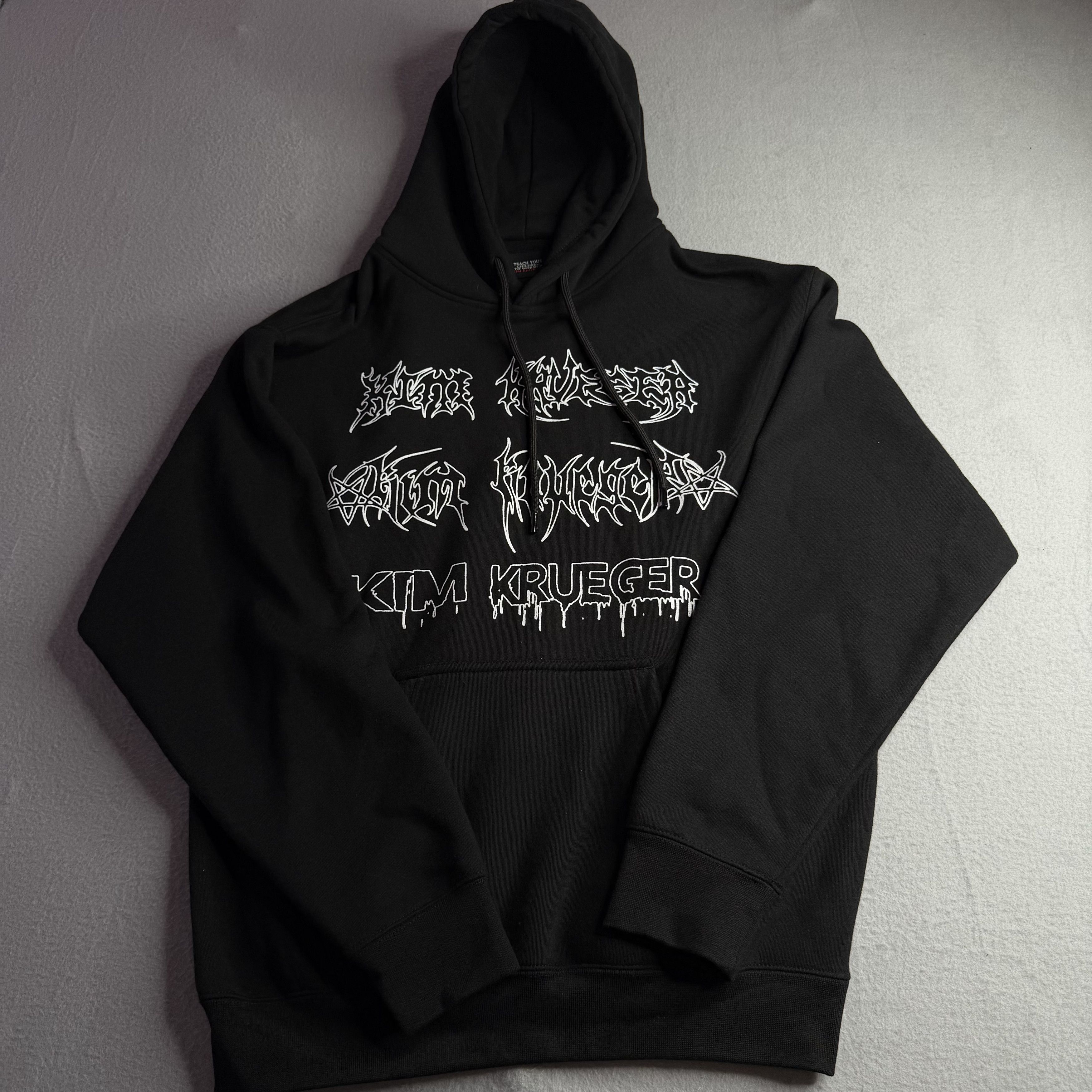 Krueger Kim Krueger Black Grunge Graphic Hoodie T-Shirts, Sweatshirt | PodTeesHub.com