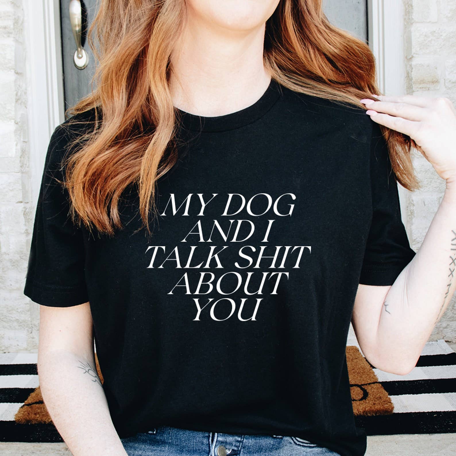 My Dog and I Talk Shit About You T-Shirt Hoodie, Sweatshirt | PodTeesHub.com