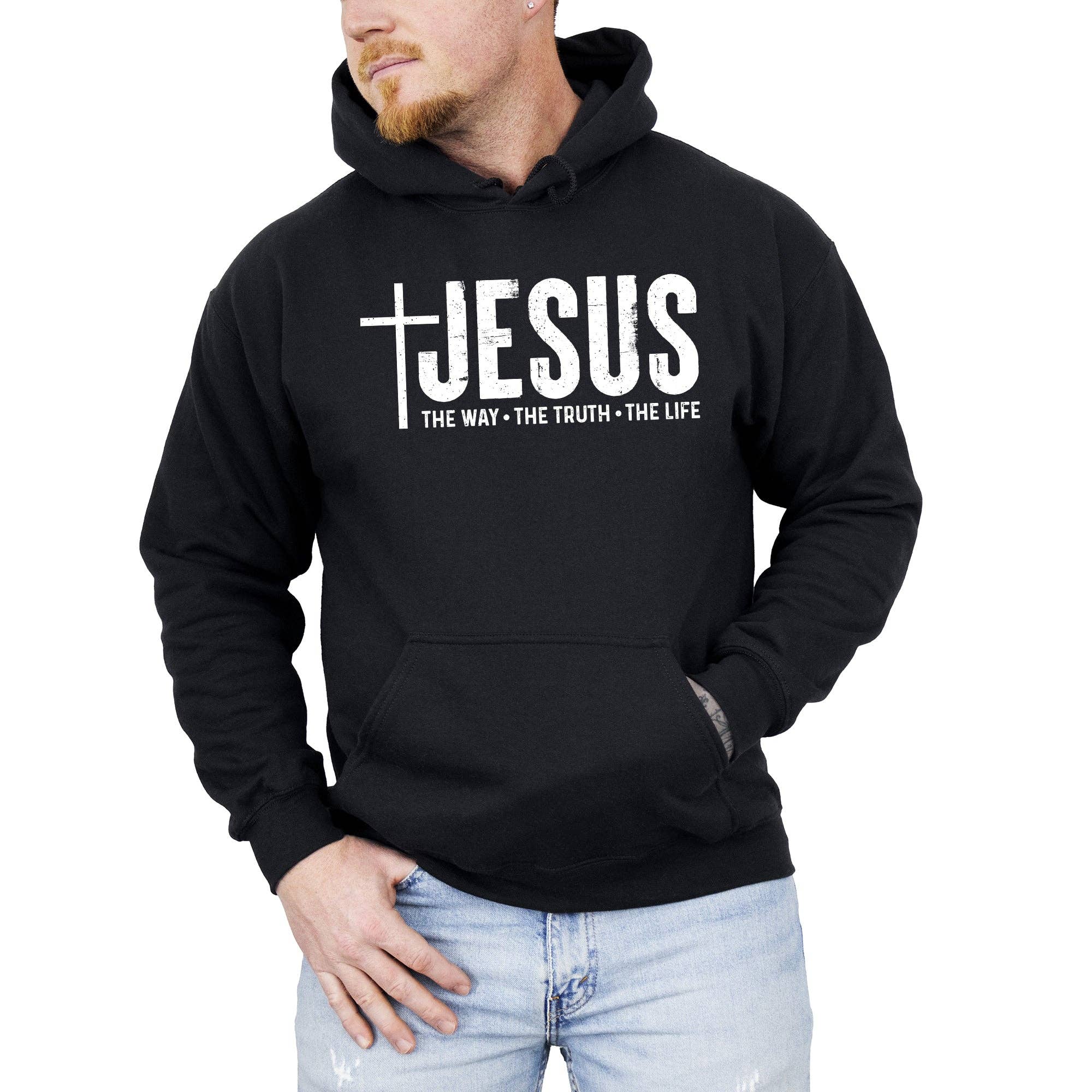 Jesus, the Way, the Truth, the Life, Christian, Hoodie T-Shirts, Sweatshirt | PodTeesHub.com