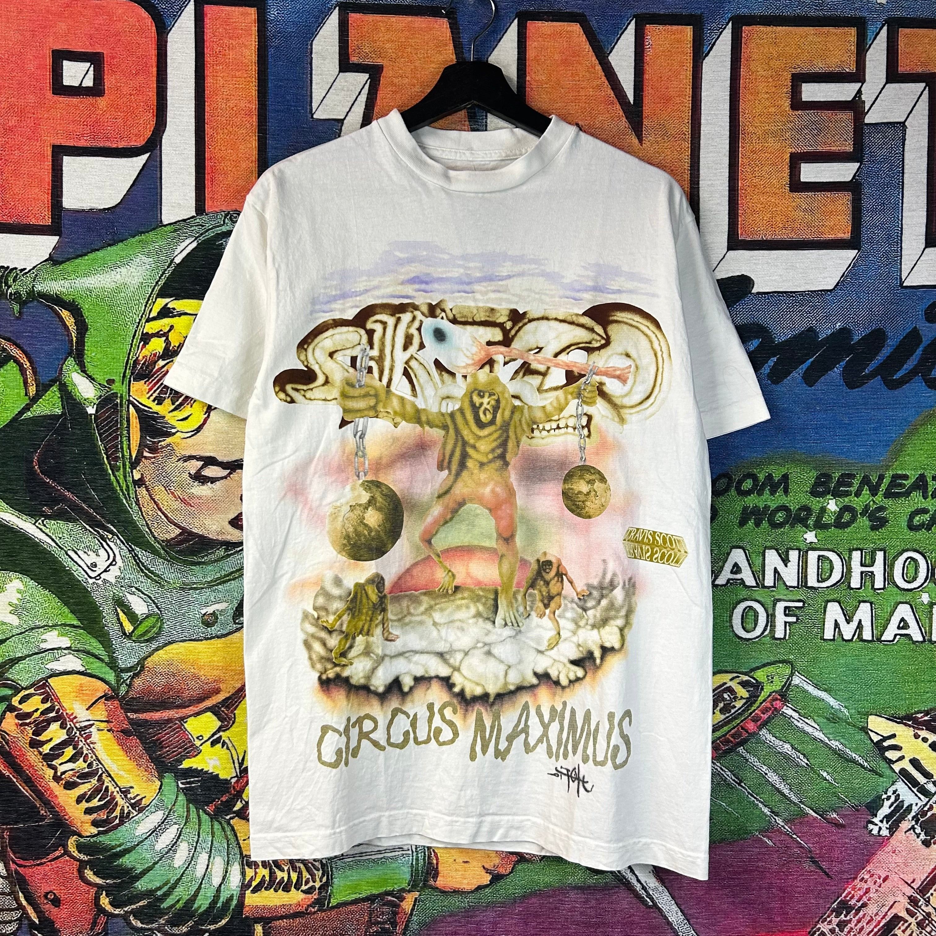 Scott Travis Scott Skitzo Circus Maximus Utopia Tour Tee Size M Hoodie, Sweatshirt | PodTeesHub.com