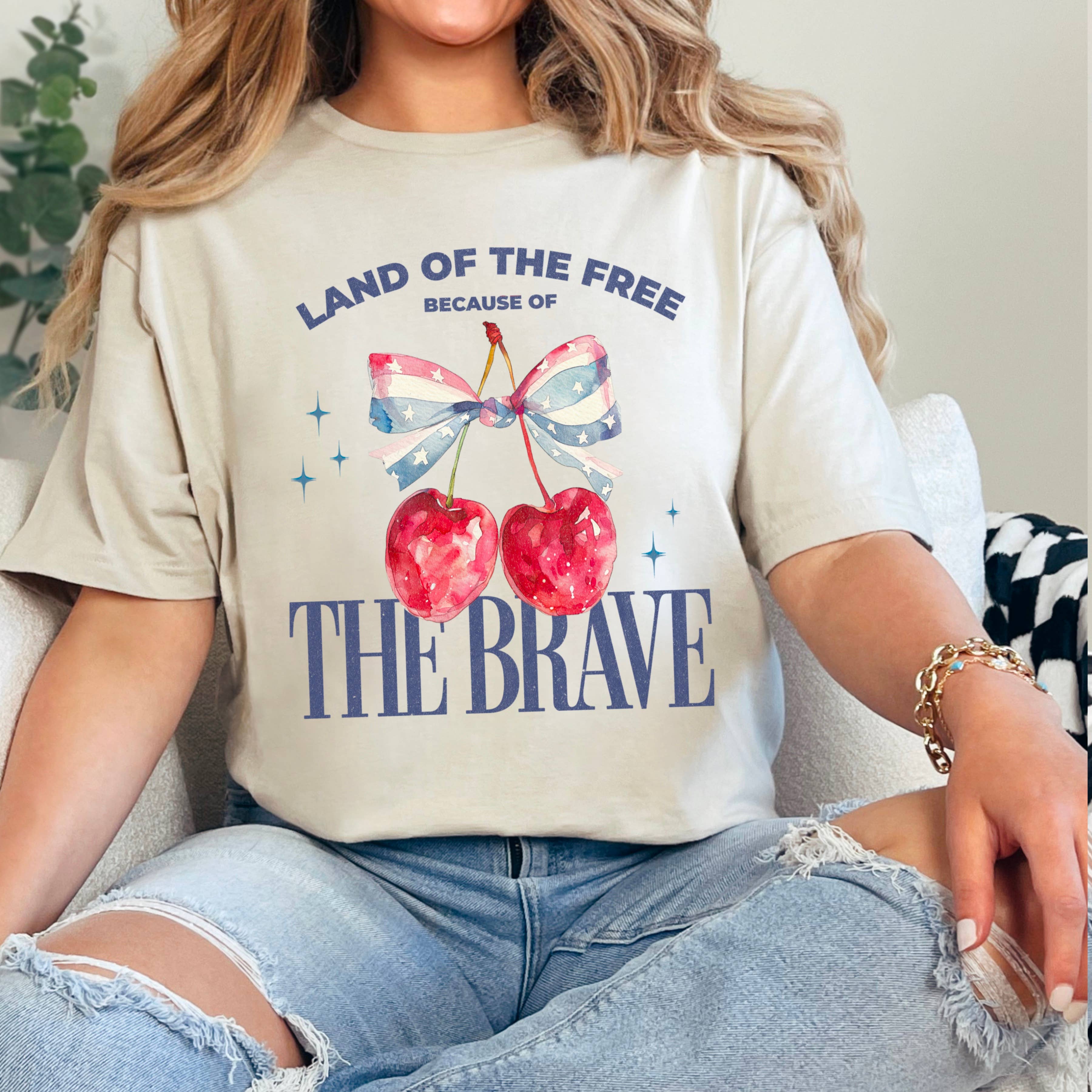 Land of the Free  | July 4th Graphic Tee | Gildan Hoodie, Sweatshirt | PodTeesHub.com