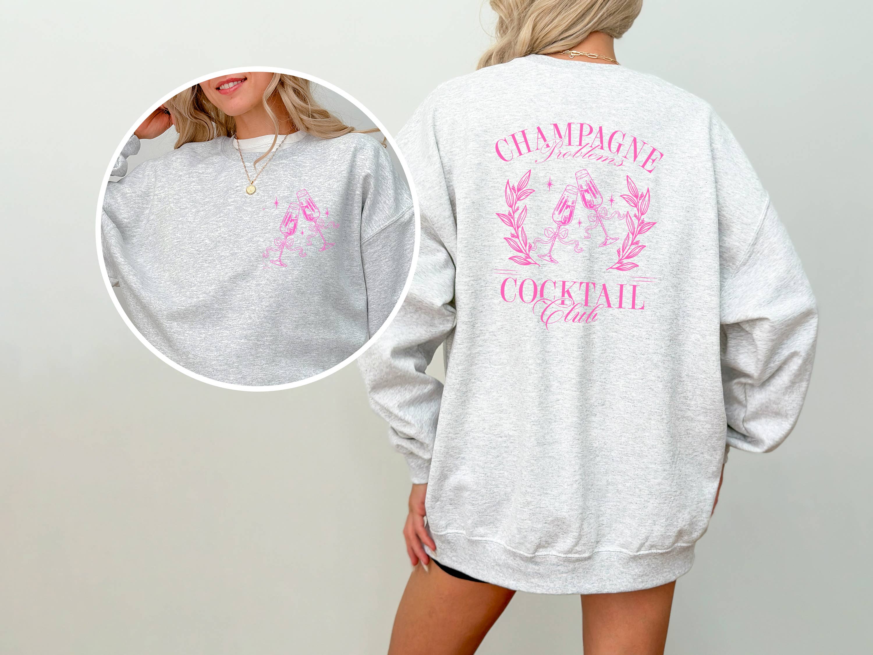 Champagne Problems, Champagne Sweatshirt, Graphic Apparel T-Shirts, Hoodie | PodTeesHub.com
