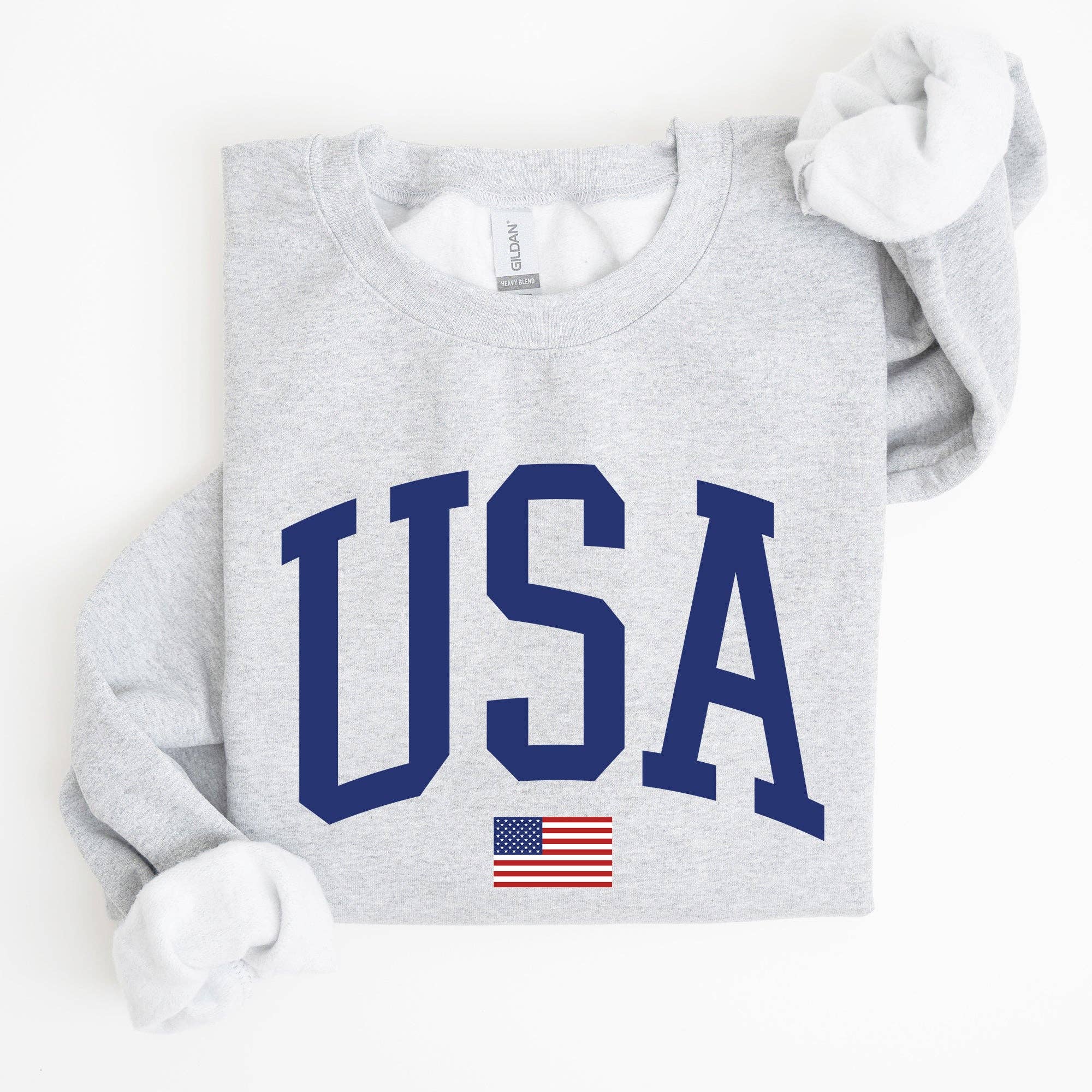 USA Flag, Blue, America, Patriotic, 4th of July Sweatshirt T-Shirts, Hoodie | PodTeesHub.com